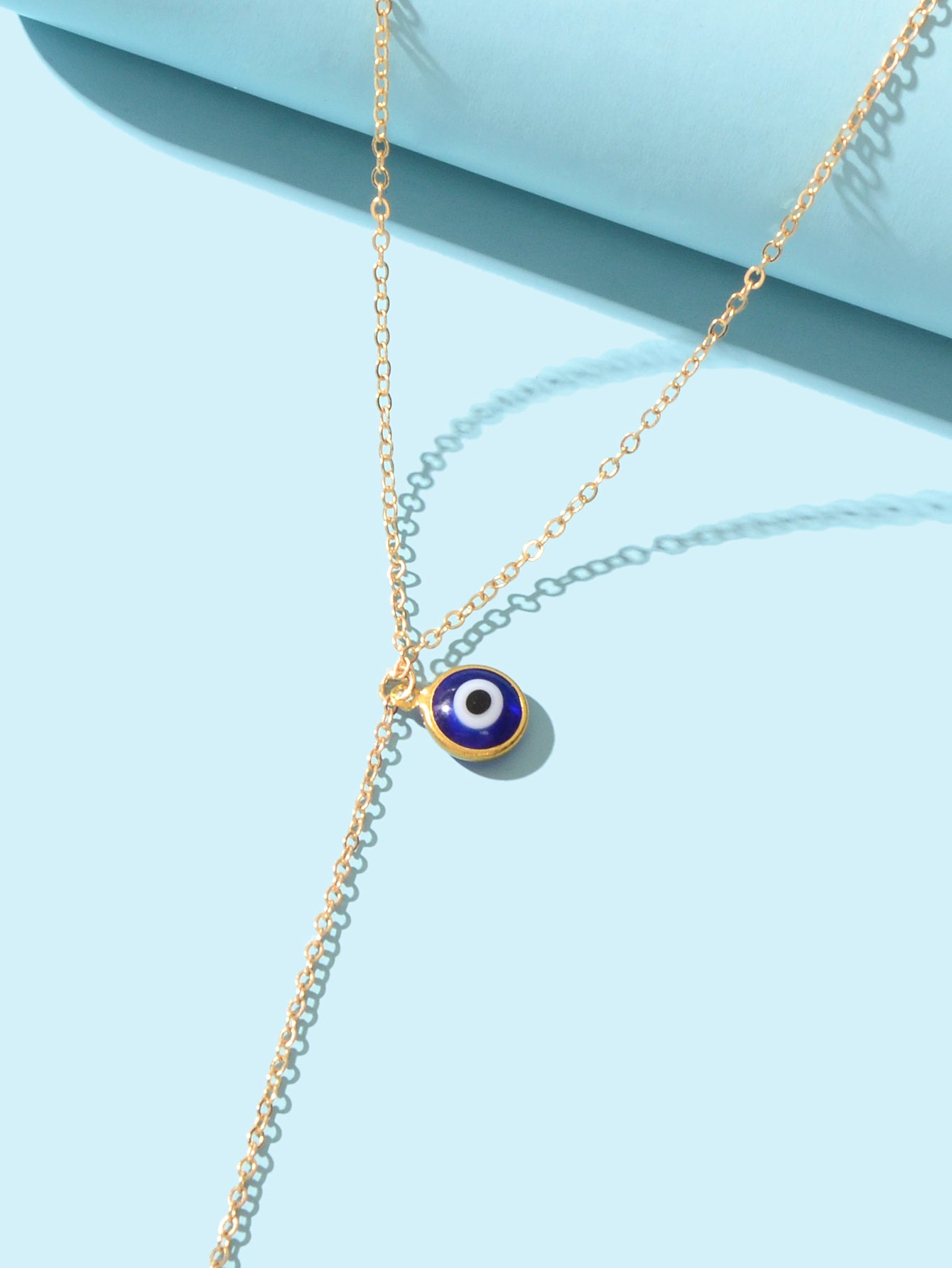 Evil Eye Charm Gold Sexy Body Chain Crossover Thin Bra Waist Belly Body Jewelry