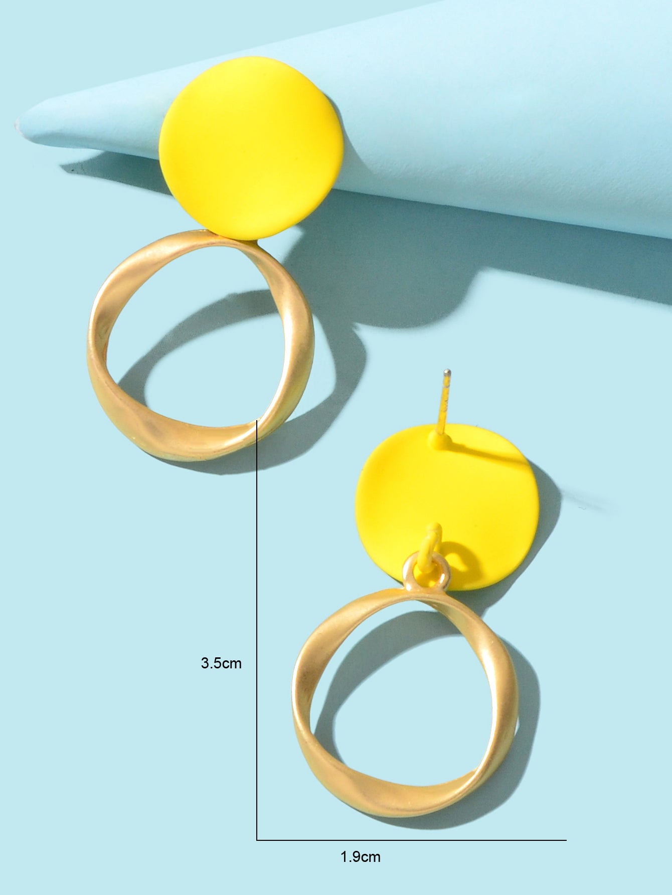 Round Dangling Stud Earrings Candy Colourful Bohemian Party Hoop Jewellery Gift