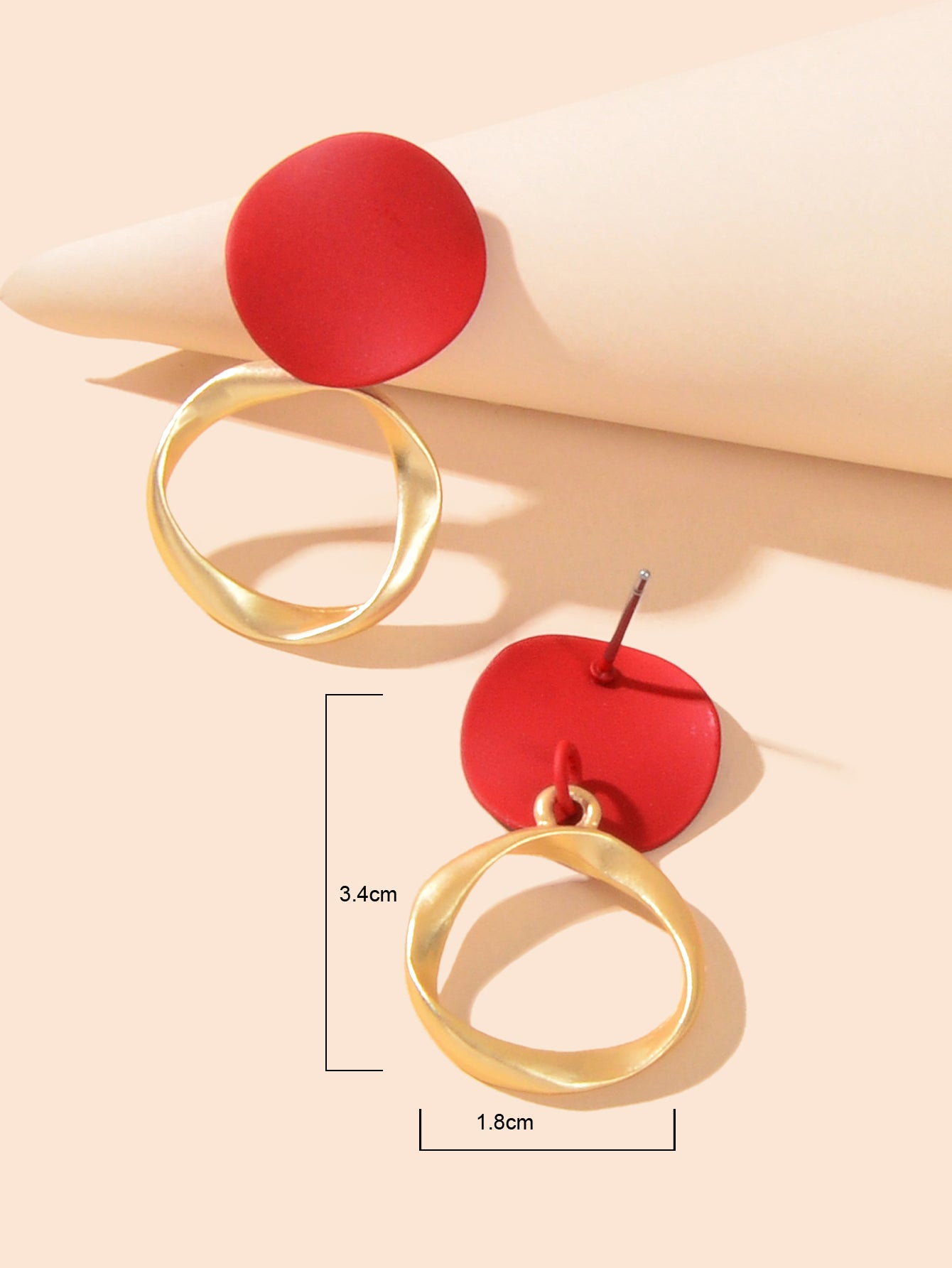 Round Dangling Stud Earrings Candy Colourful Bohemian Party Hoop Jewellery Gift