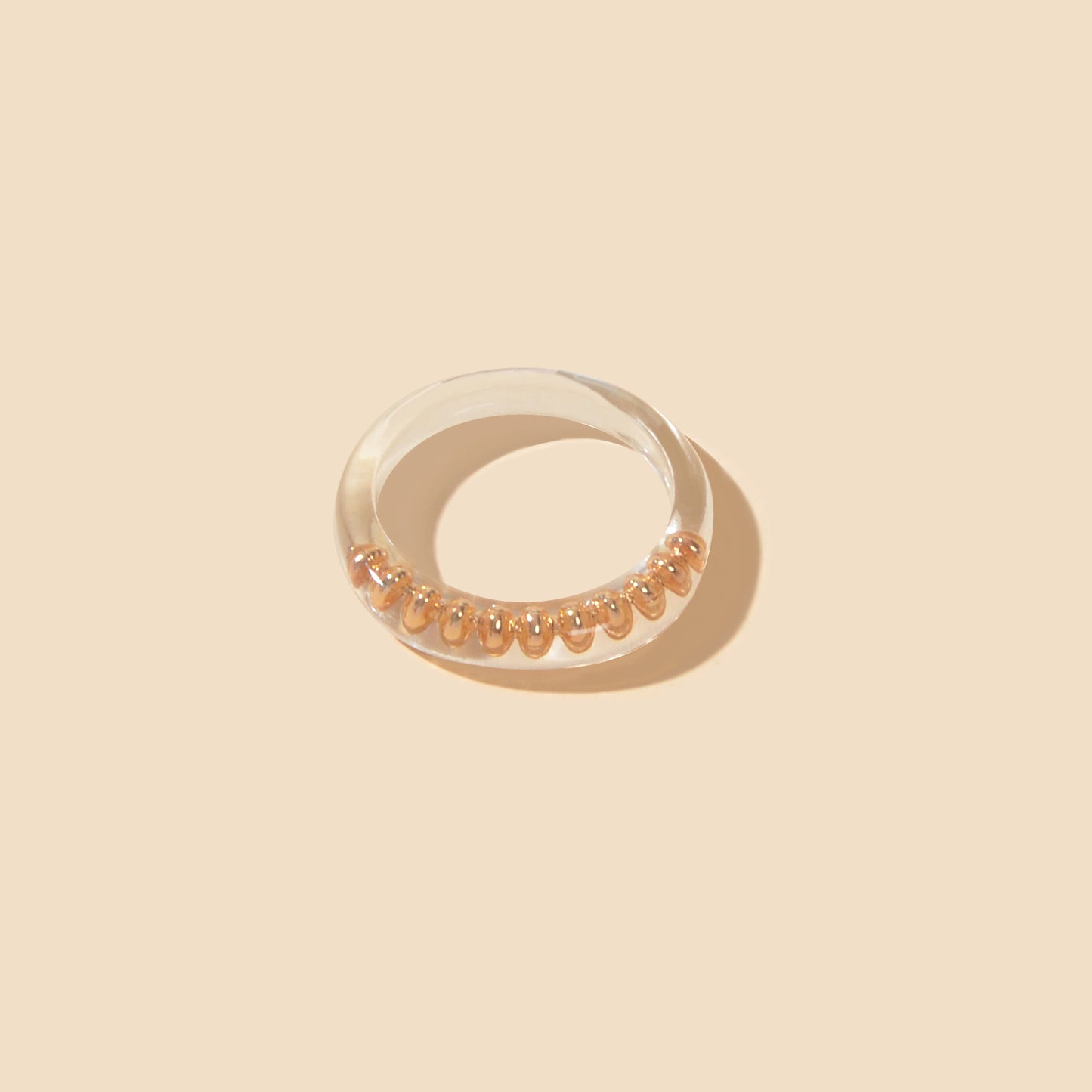 Holiday Boho Foot Jewelry 1 pc Transparent Resin Kunckle Tail Ring Midi Toe Ring