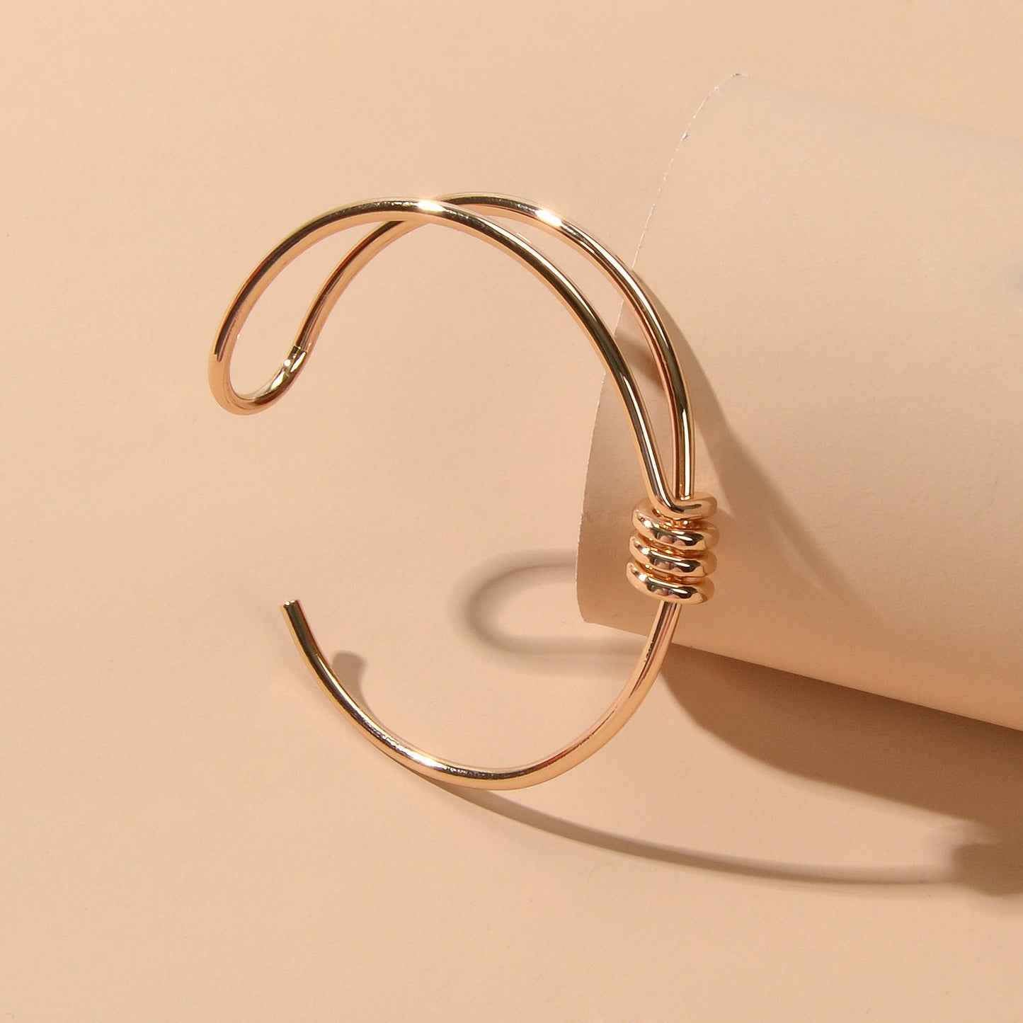 Minimalist Geometric Design Simple Delicate Thin Wrist Open Cuff Bangle Bracelet