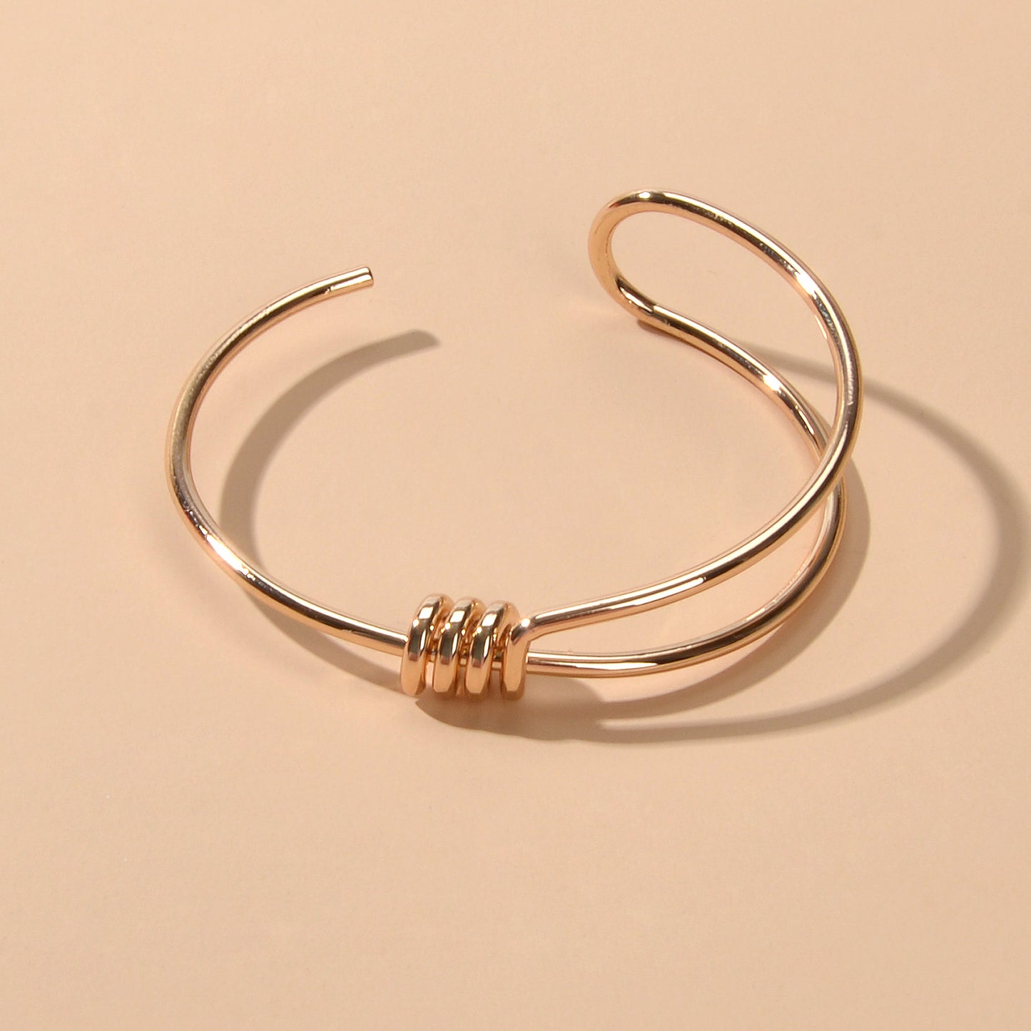 Minimalist Geometric Design Simple Delicate Thin Wrist Open Cuff Bangle Bracelet