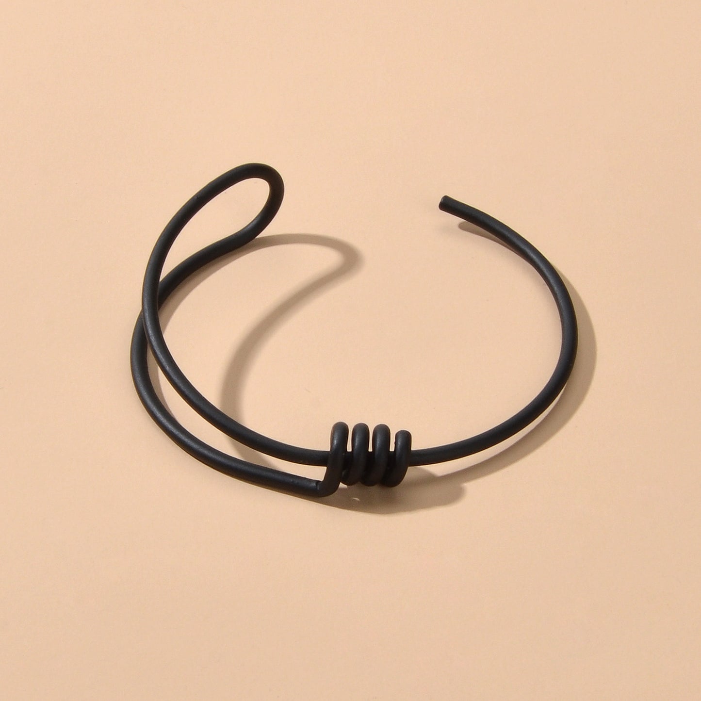 Minimalist Geometric Design Simple Delicate Thin Wrist Open Cuff Bangle Bracelet