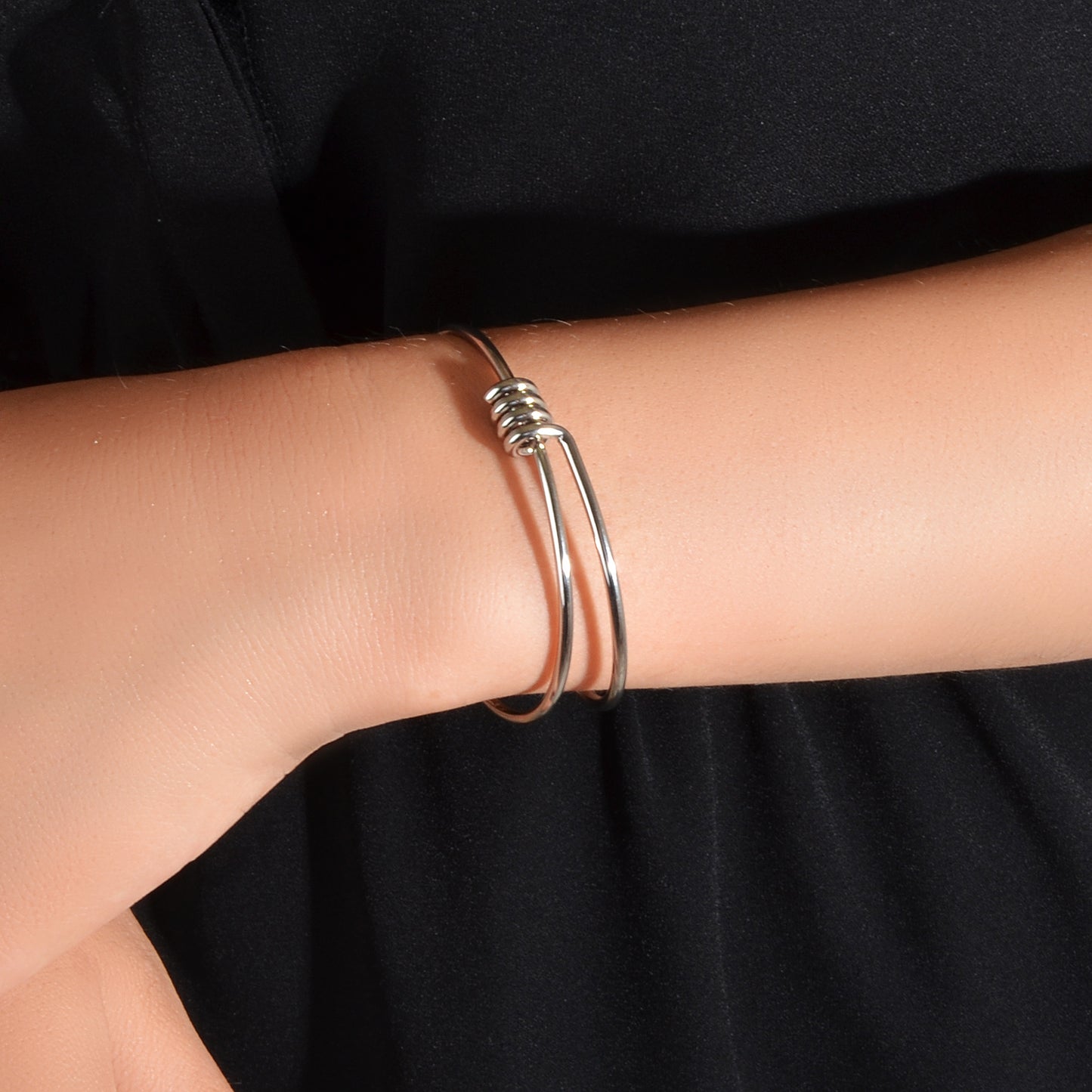 Minimalist Geometric Design Simple Delicate Thin Wrist Open Cuff Bangle Bracelet