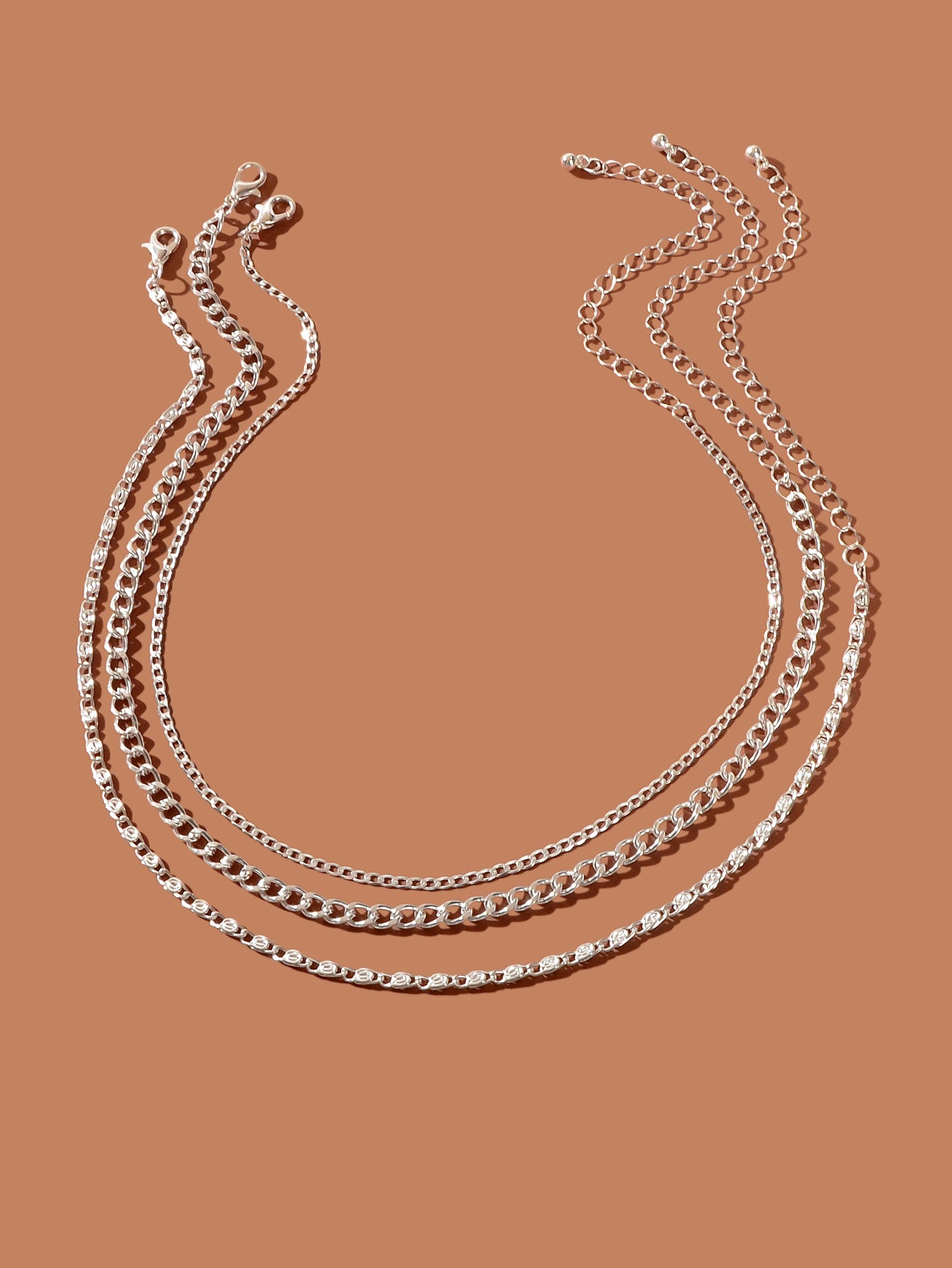 Stunning Multi-Layered Chain Link Necklace Trendy Statement Jewellery for Women