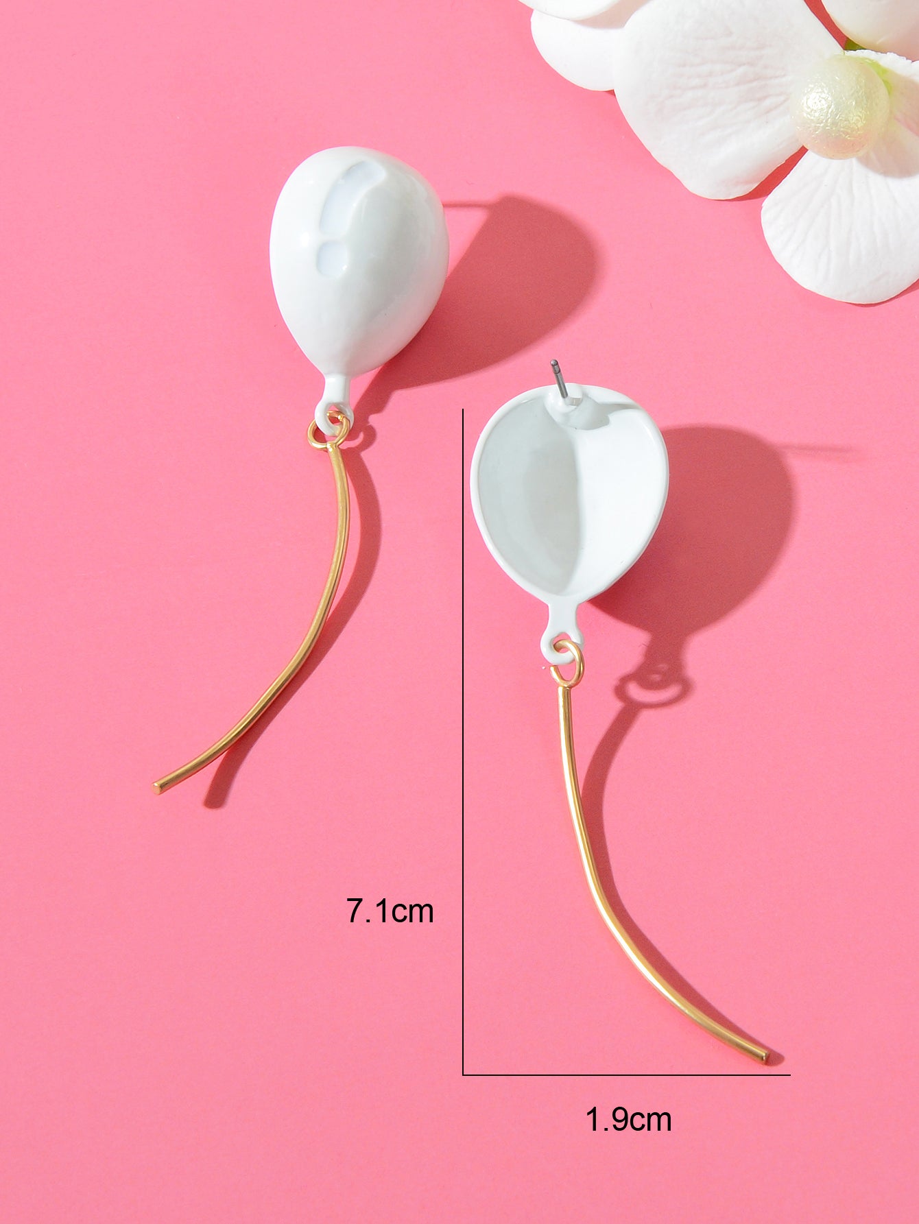 3D Romantic Balloon Pendant Earrings Whimsical Charming Accessory Gift Jewellery