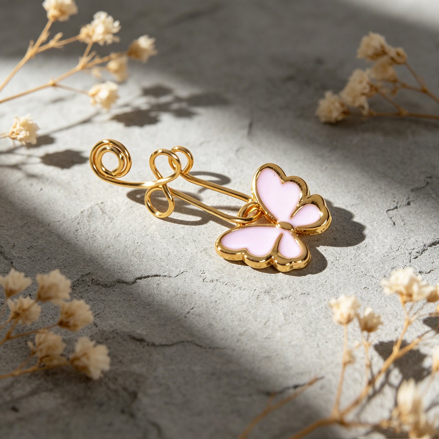 1 pc Piercing Nose Bone Studs Colorful Enamel Butterfly Nose Ring Faux Lip Ear
