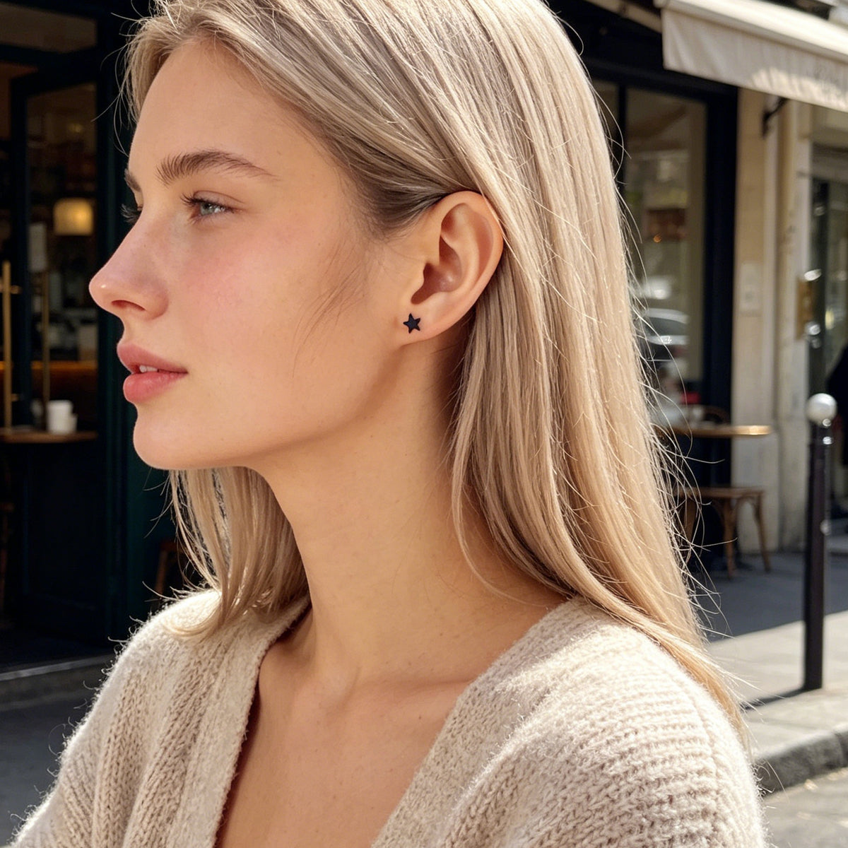 Starry Night Delight Moon and Stars Stud Earrings - Sparkle Under the Moonlight