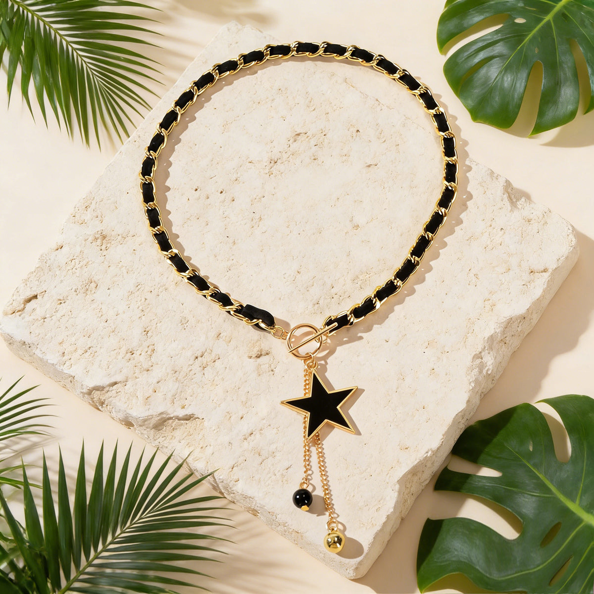 1pc Designer Stylish Butterfly Charm and Ball Pendant Tassel Braided Long Necklace Women Party Daily Jewelry