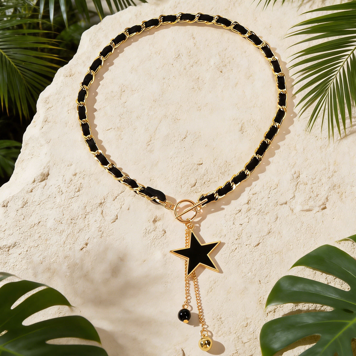1pc Designer Stylish Butterfly Charm and Ball Pendant Tassel Braided Long Necklace Women Party Daily Jewelry