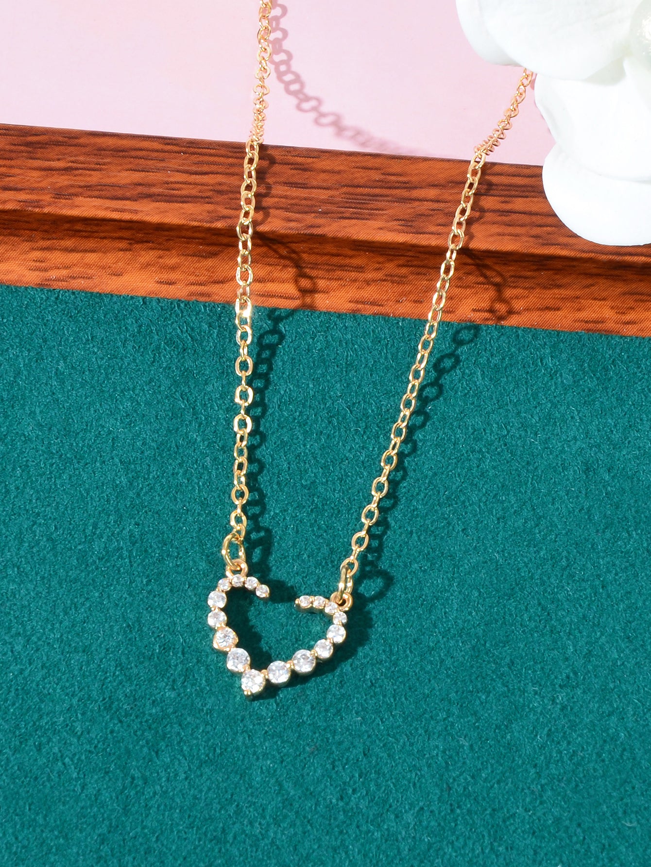 Heart-Shaped Pendant Multi-Charm Necklace Versatile Love Collection Jewellery