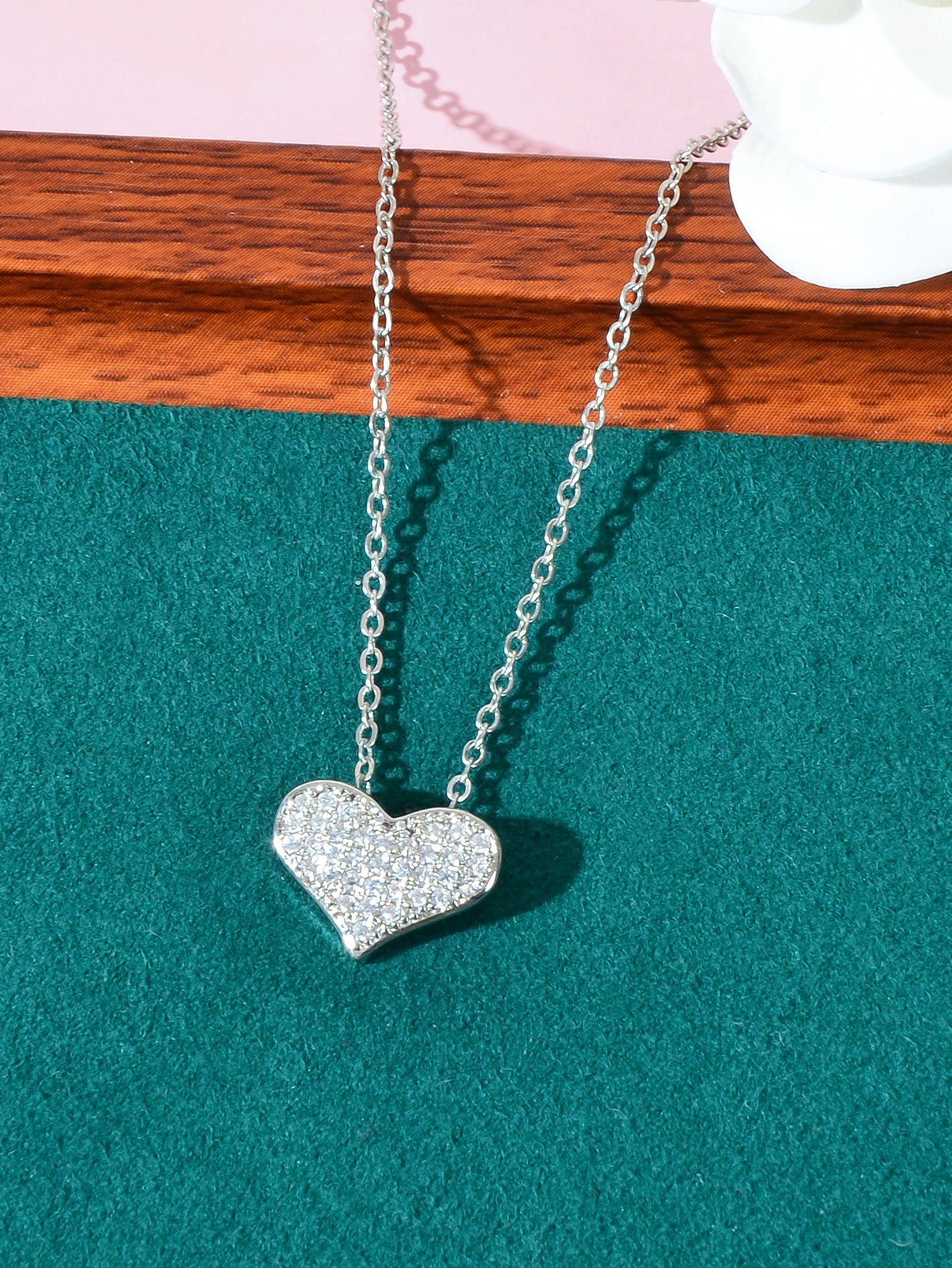 Heart-Shaped Pendant Multi-Charm Necklace Versatile Love Collection Jewellery