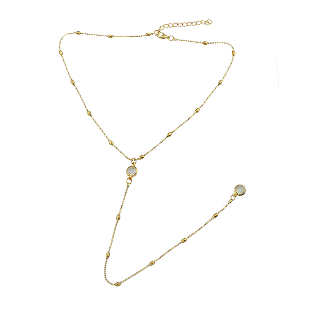 Sexy Gold Silver Beads Long Y shape Pendant Necklace Girls Teens Party Jewellery