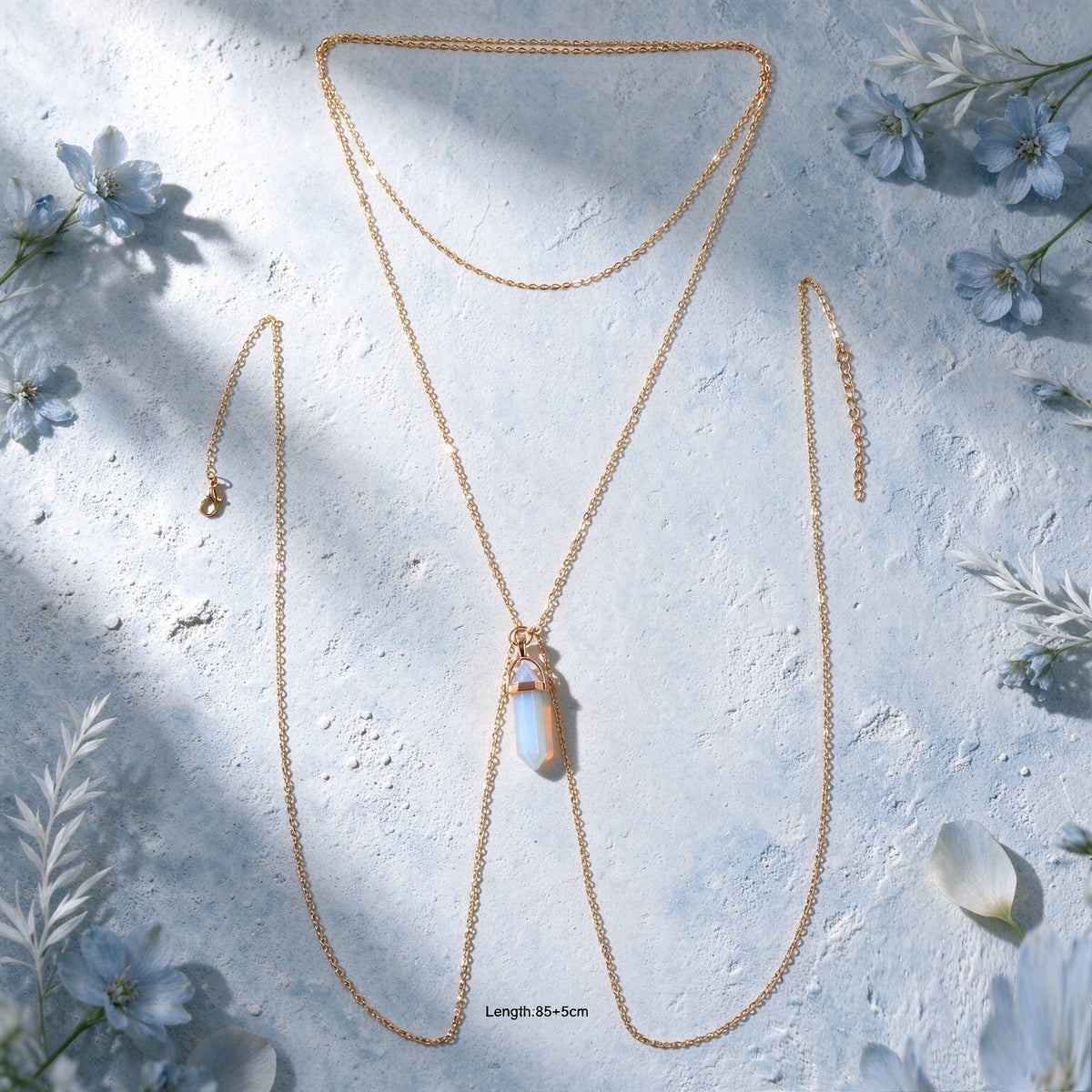 Boho Hexagona Geometric X Shaped Gold Bikini Body Chain Beach Vacation Jewellery