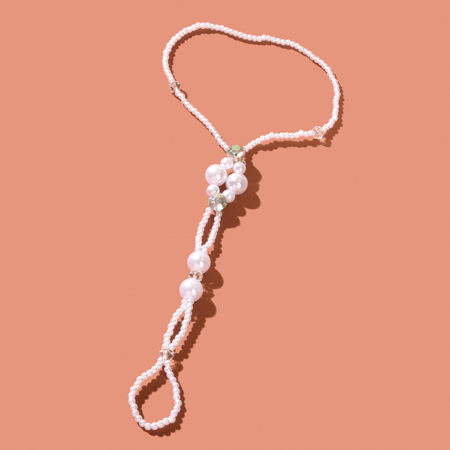 Barefoot Anklet Handmade Pearl Braided Boho Finger Ring Sandals Bridal Jewellery
