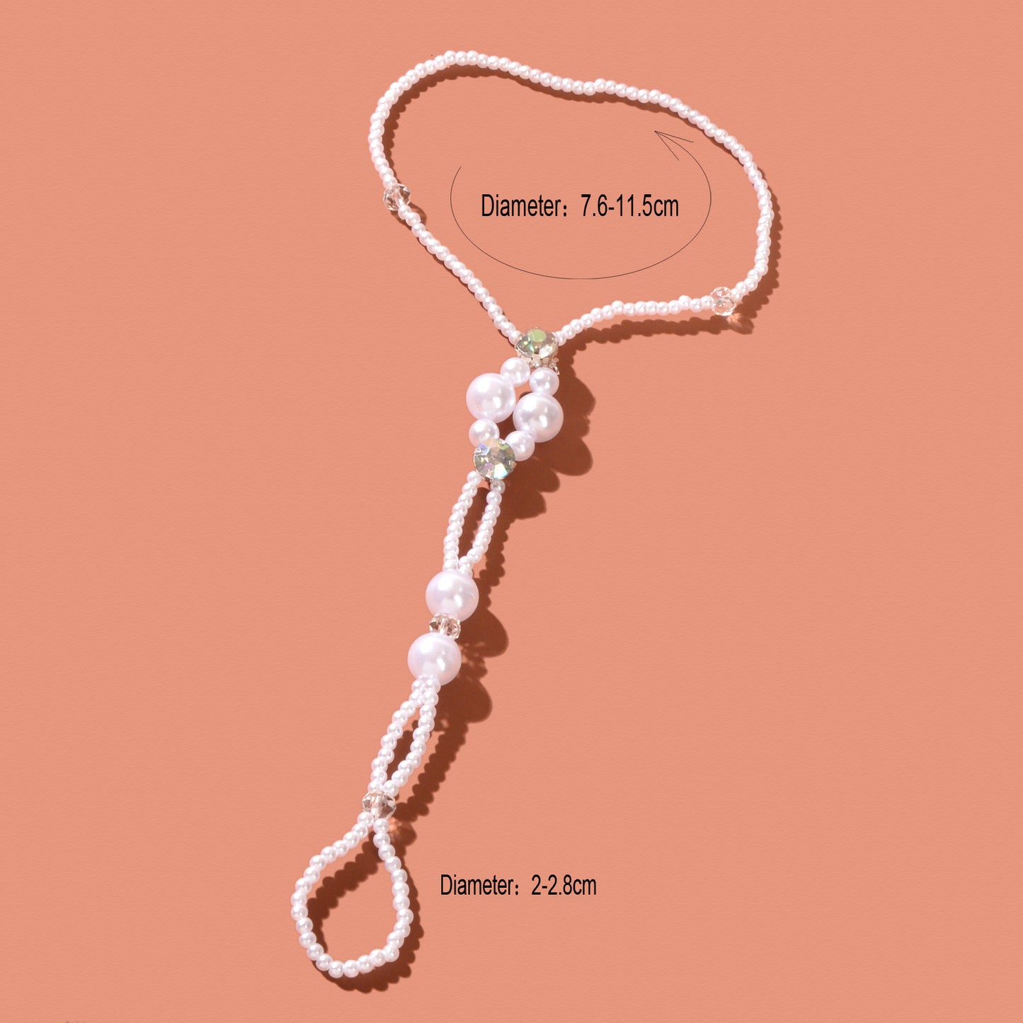 Barefoot Anklet Handmade Pearl Braided Boho Finger Ring Sandals Bridal Jewellery