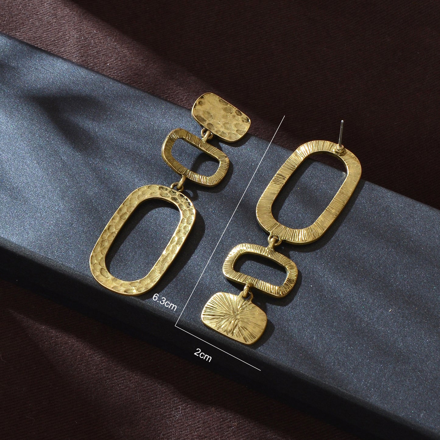 1 pair Basics Square Geometric Pendant Dangle Earrings Daily Officework Business Jewelry Accessories