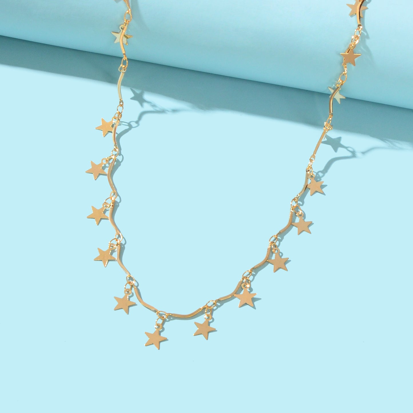 Gold Chain Star Charms Necklace Pendant Choker Wholesale Price Accessories Gift