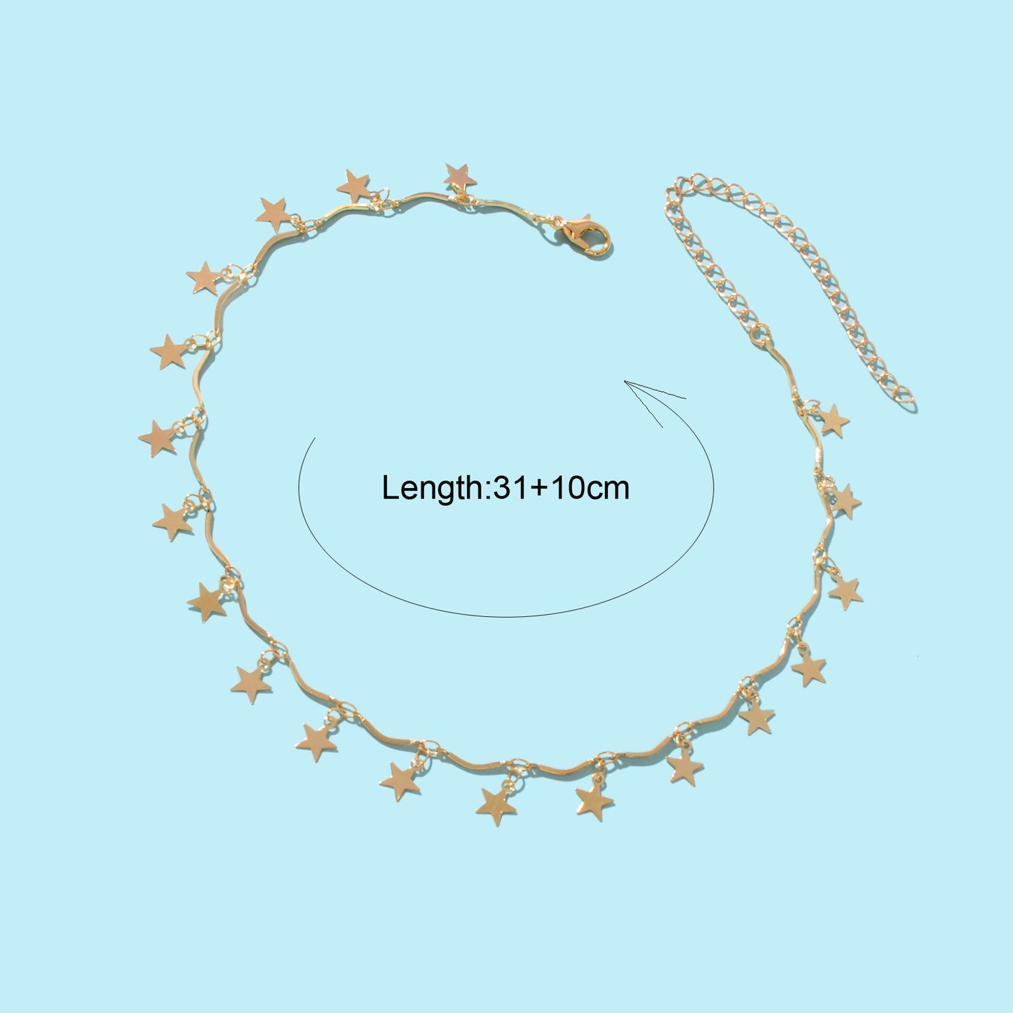 Gold Chain Star Charms Necklace Pendant Choker Wholesale Price Accessories Gift