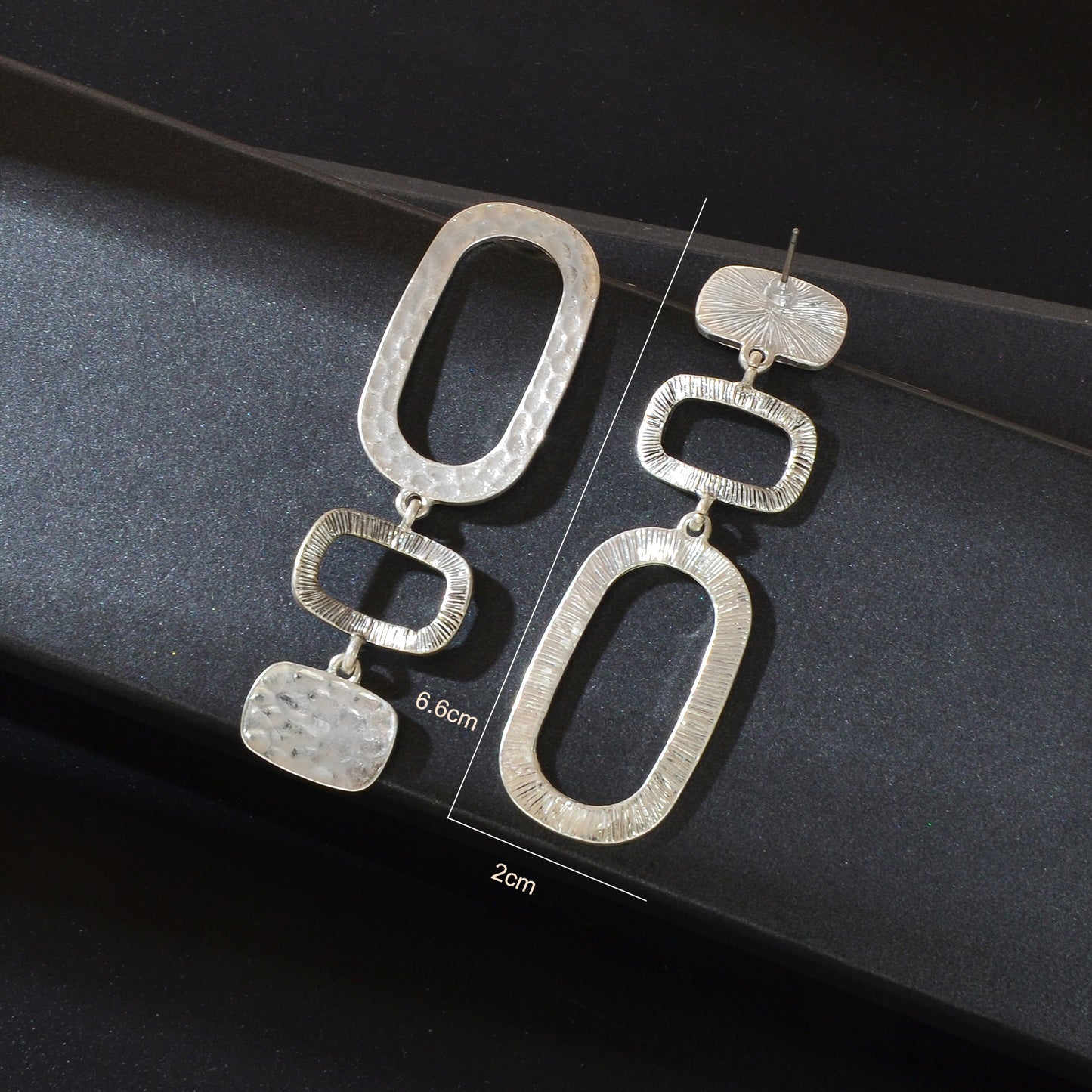 1 pair Basics Square Geometric Pendant Dangle Earrings Daily Officework Business Jewelry Accessories