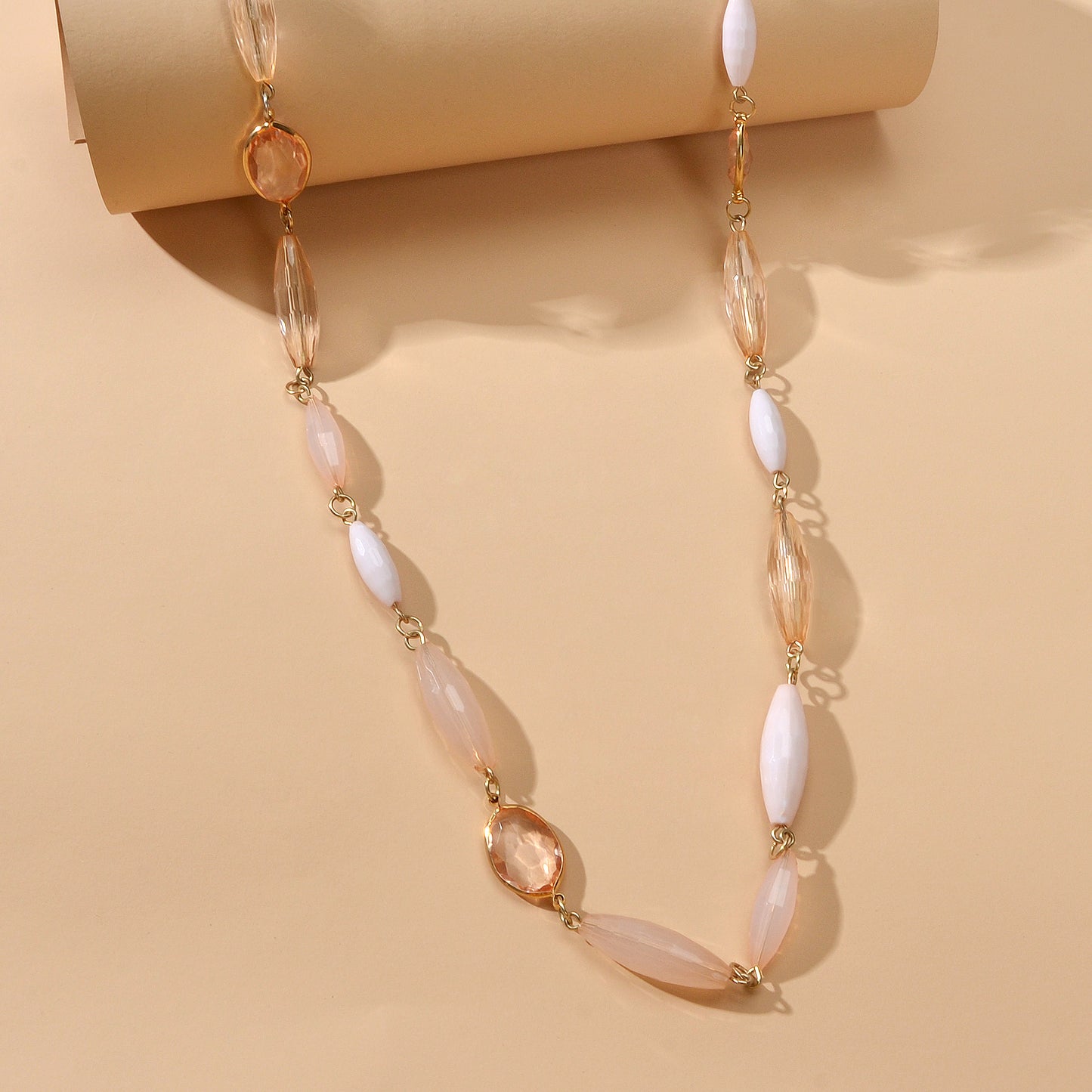 Multilayer Champagne Beads Necklace Beautiful Water Drop Clavicle Jewellery Gift