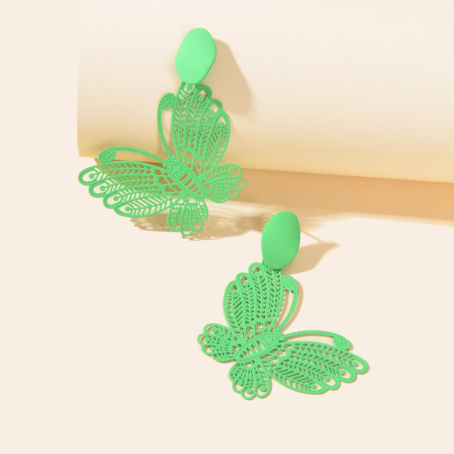 Hollow Butterfly Stud Earrings Insect Charm Jewellery For Women Girls Pary Gift