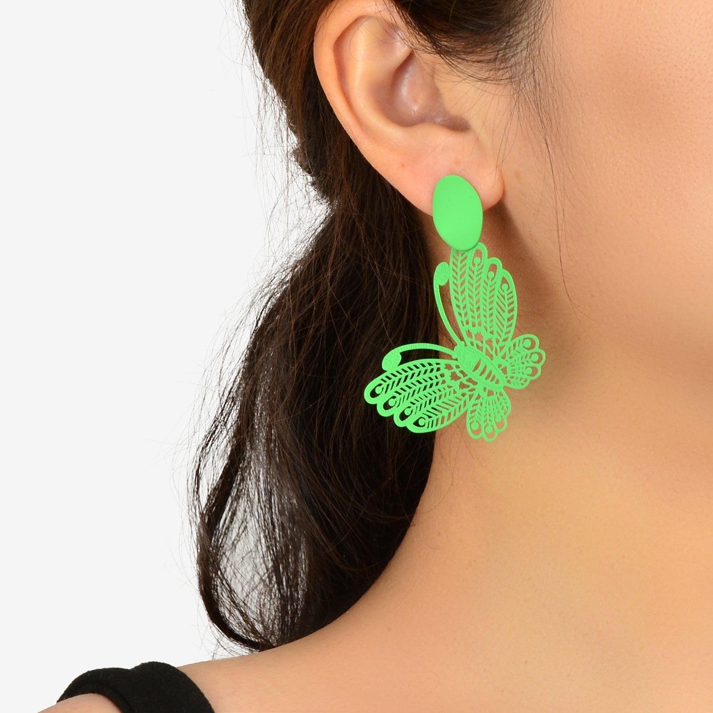Hollow Butterfly Stud Earrings Insect Charm Jewellery For Women Girls Pary Gift