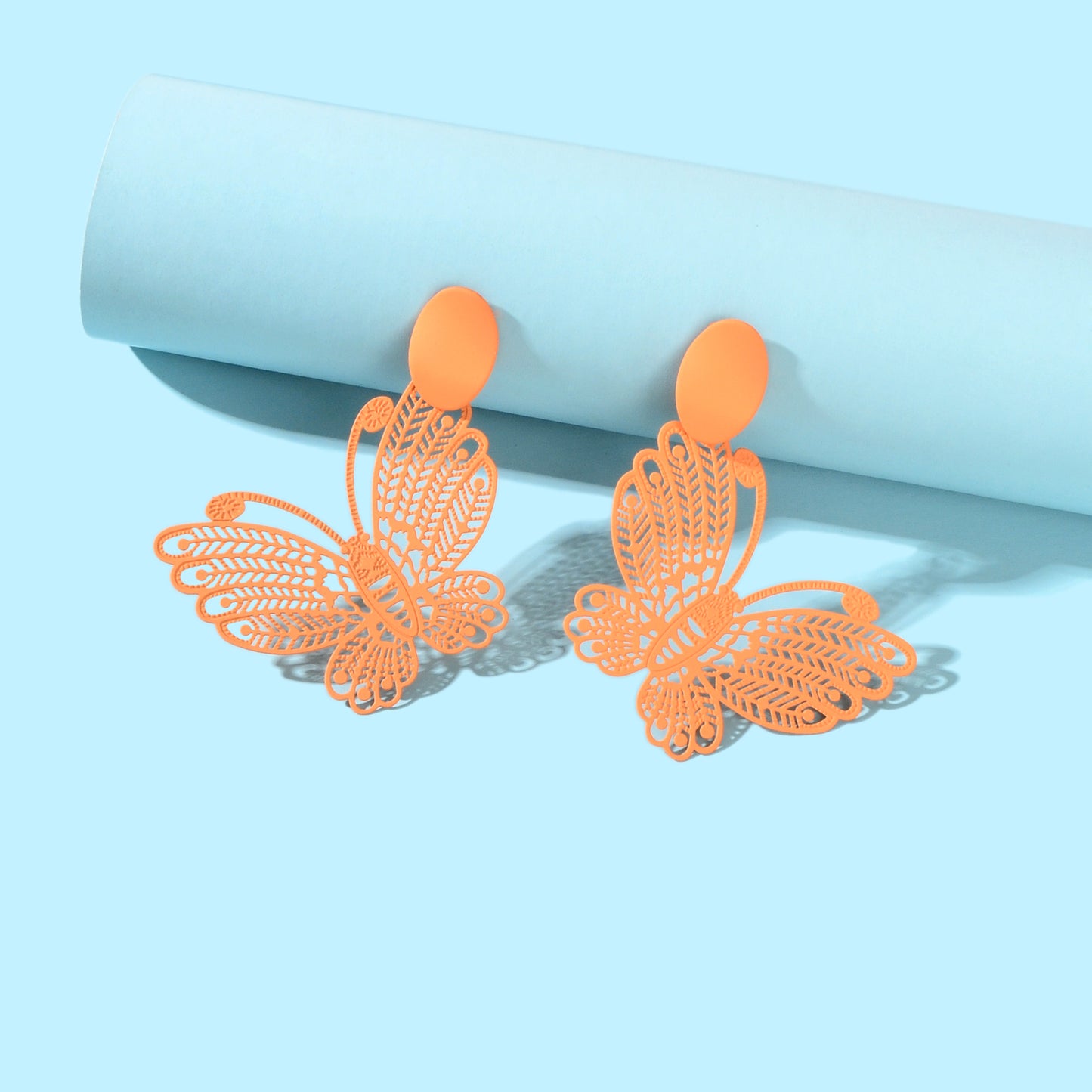 Hollow Butterfly Stud Earrings Insect Charm Jewellery For Women Girls Pary Gift