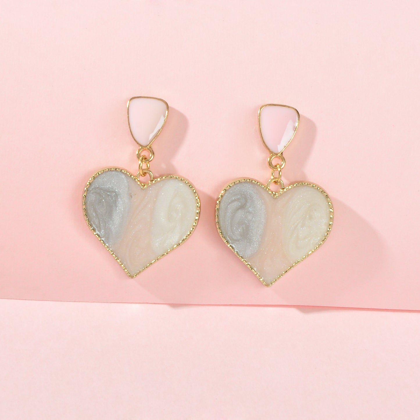 Y2k Style Accessories Candy Colour Love Heart Dangle Nice Collection Earrings