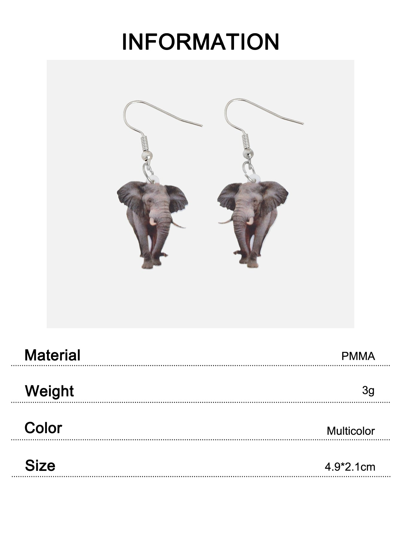 Cute Animal Drop Earrings Set 16 Pairs Acrylic Cartoon Squirrel Elephant Parrot Bunny Fun Fashion Jewelry