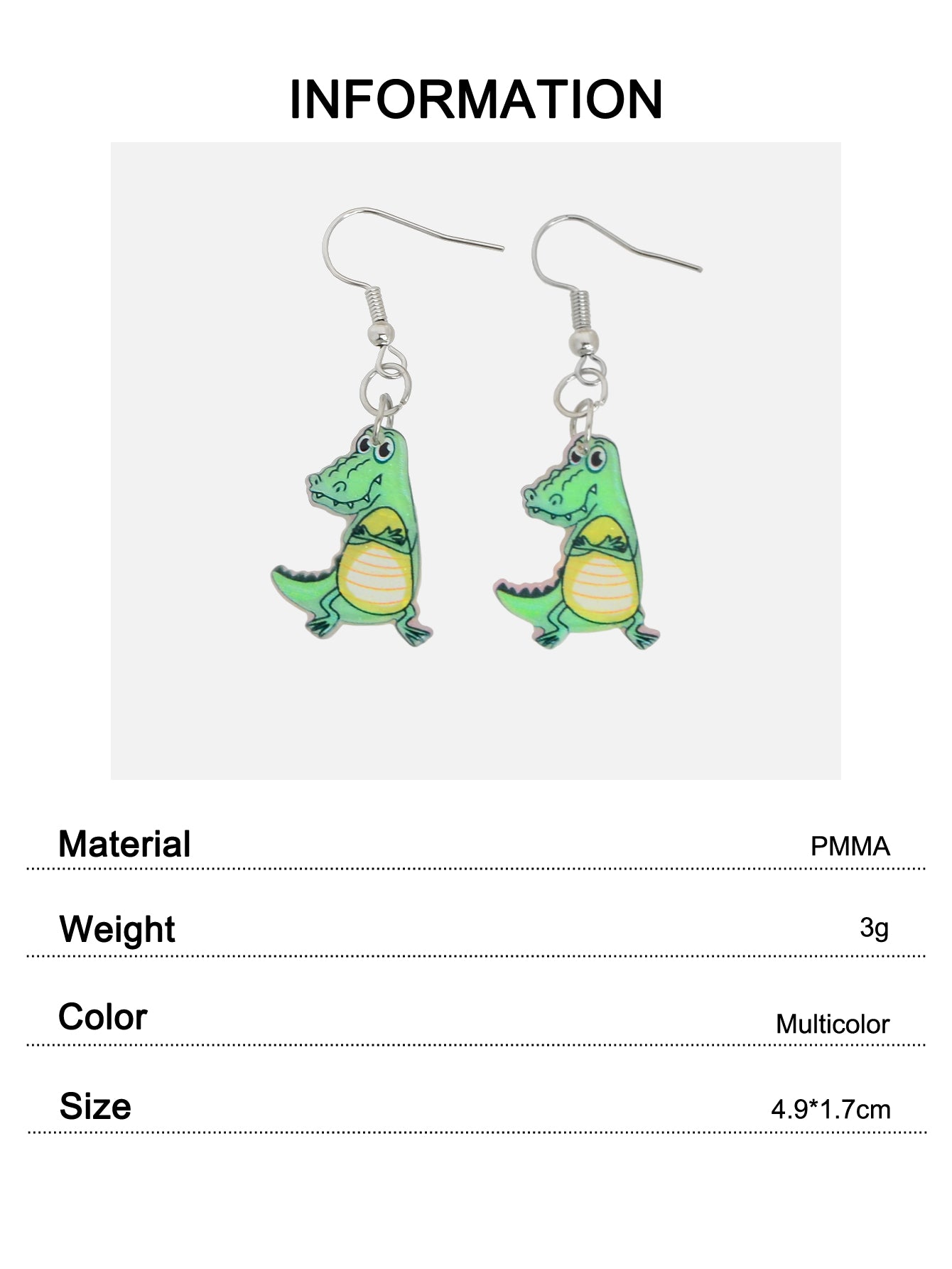 Cute Animal Drop Earrings Set 16 Pairs Acrylic Cartoon Squirrel Elephant Parrot Bunny Fun Fashion Jewelry