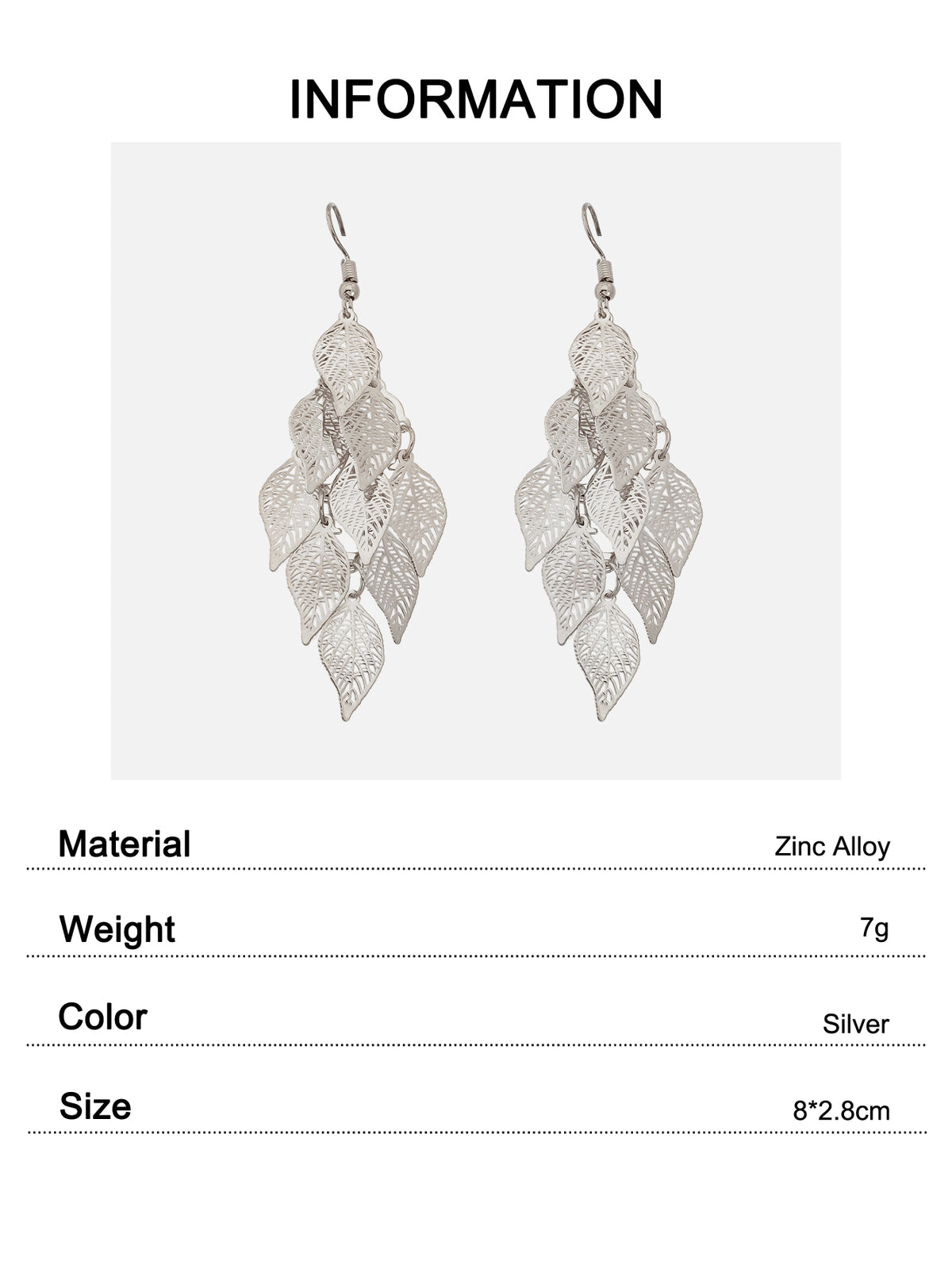 AU Local Bohemian Colorful Hollow Layered Leaf Stacks Hook Drop Dangle Earrings
