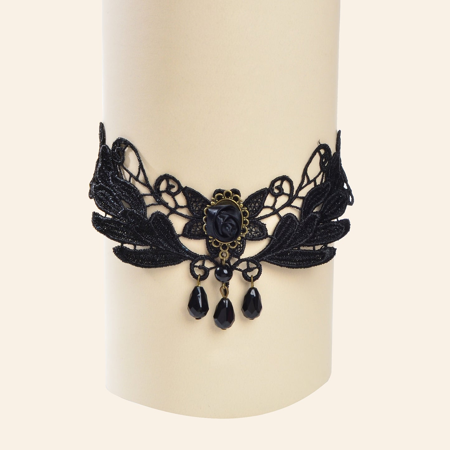 Gothic Black Hollow Tattoo Lace Choker Leaf Flower Collar Necklace Party Cosplay Jewelry