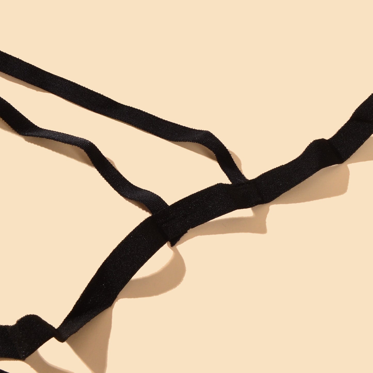 Sexy Body Jewellery Black Elastic Harness Bra Body Chain Rave Body Accessories