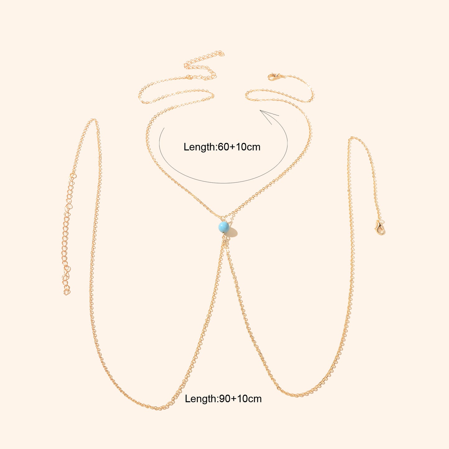 Gold Bra Body Chain Bikini Harness Necklace Body Jewellery Beach Accessories