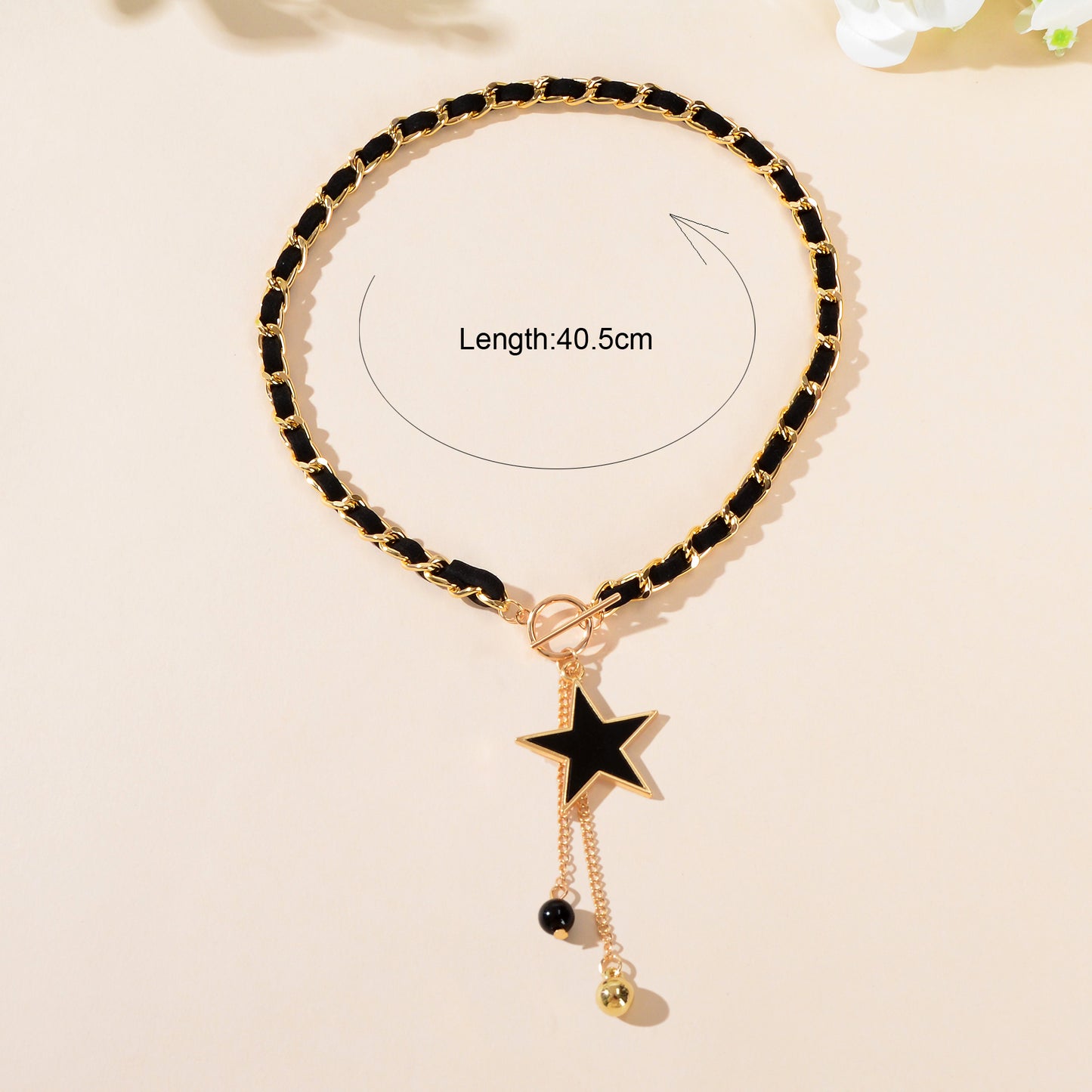 1pc Designer Stylish Butterfly Charm and Ball Pendant Tassel Braided Long Necklace Women Party Daily Jewelry