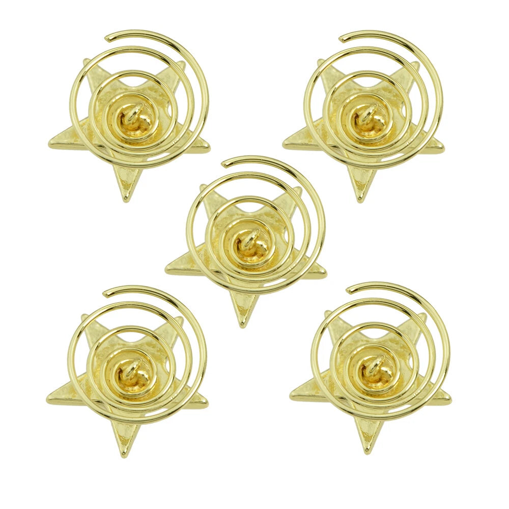 5 pcs Fashion Golden Star Star Hair Clips set Hair Jewelry for Wedding Prom Hair