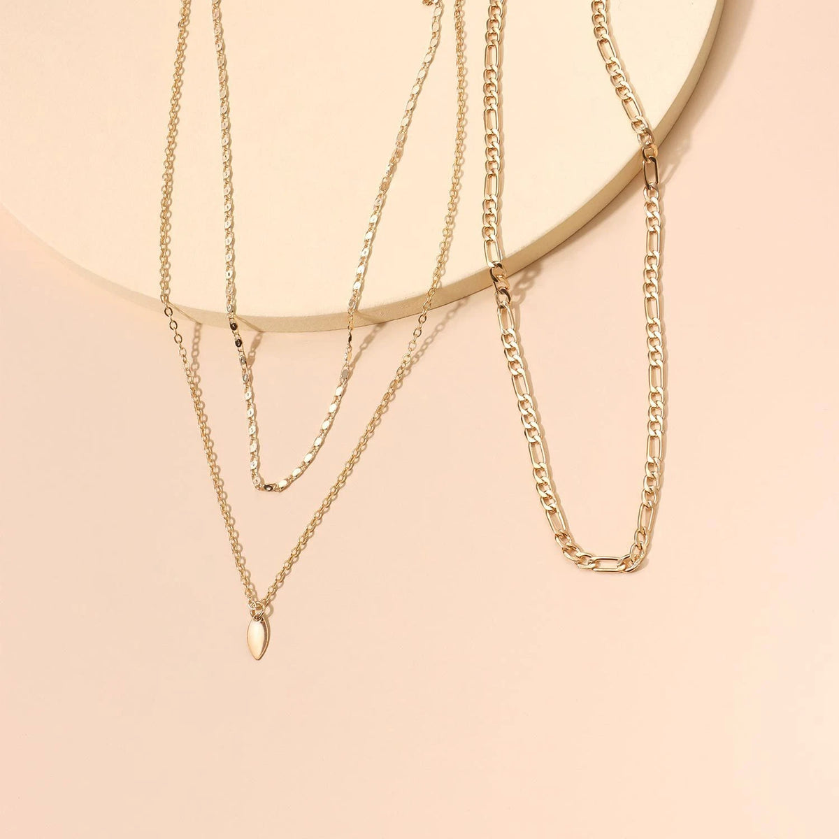 3pcs Boho Multi-Layer Choker Collar Drop Charm Bib Necklace Jewellery Party Gift