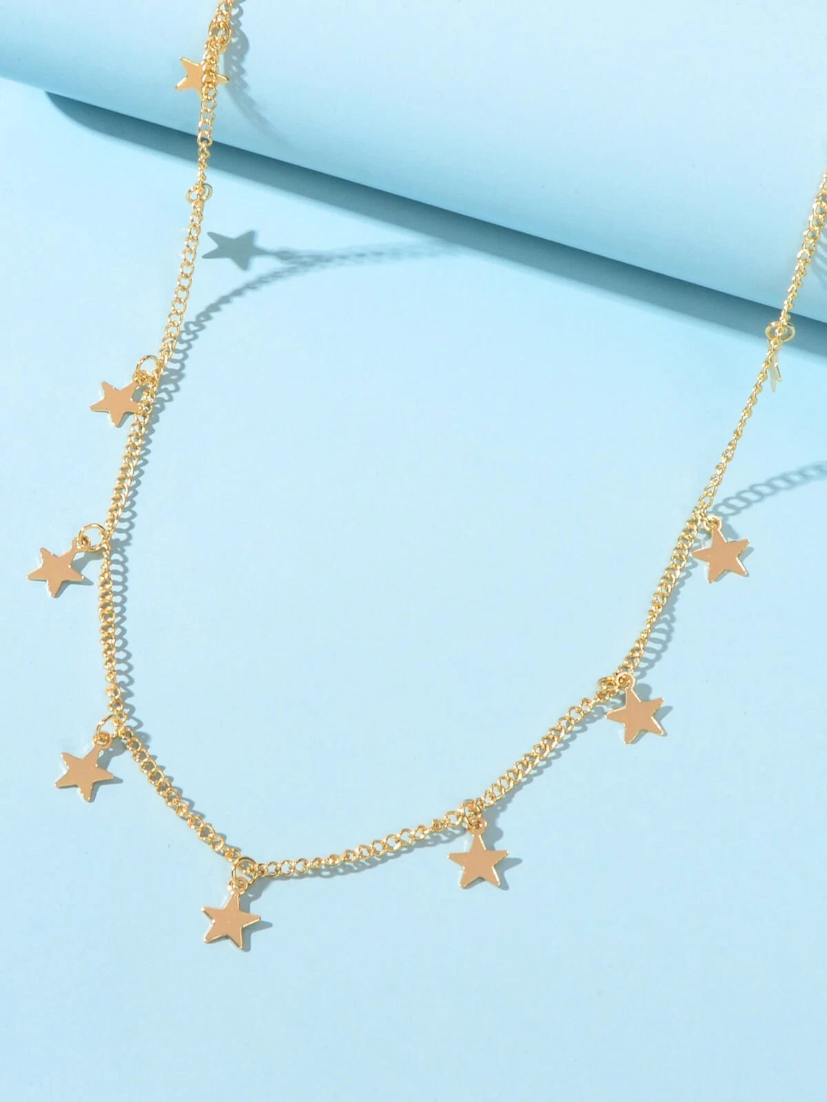 Shine Bright Necklace with Multiple Small Star Pendants Celestial Charm Jewelry