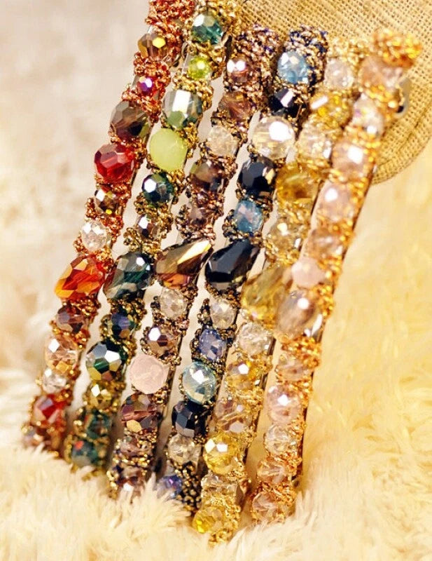 Luxury Handmade Colorful Acrylic Beads Hair Clips Barrette Girl Hair Accessories