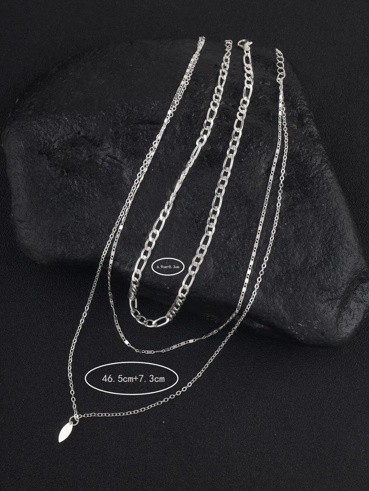 3pcs Boho Multi-Layer Choker Collar Drop Charm Bib Necklace Jewellery Party Gift
