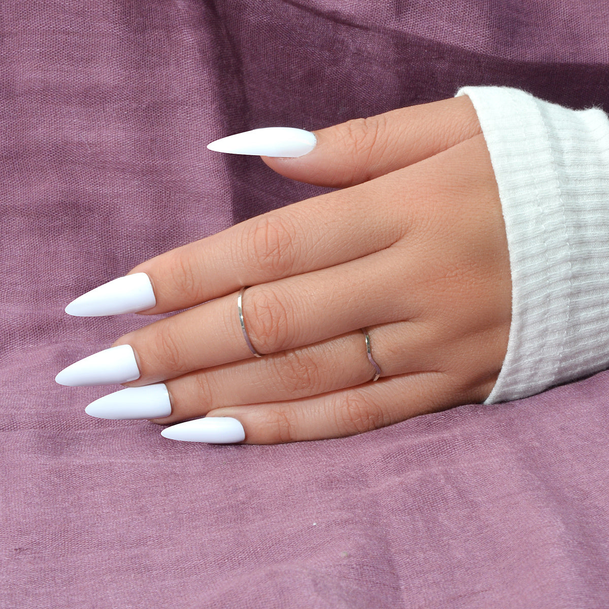 2 pcs Gold Silver Metal Multiple Minimalist Stackable Knuckle Midi Rings Set