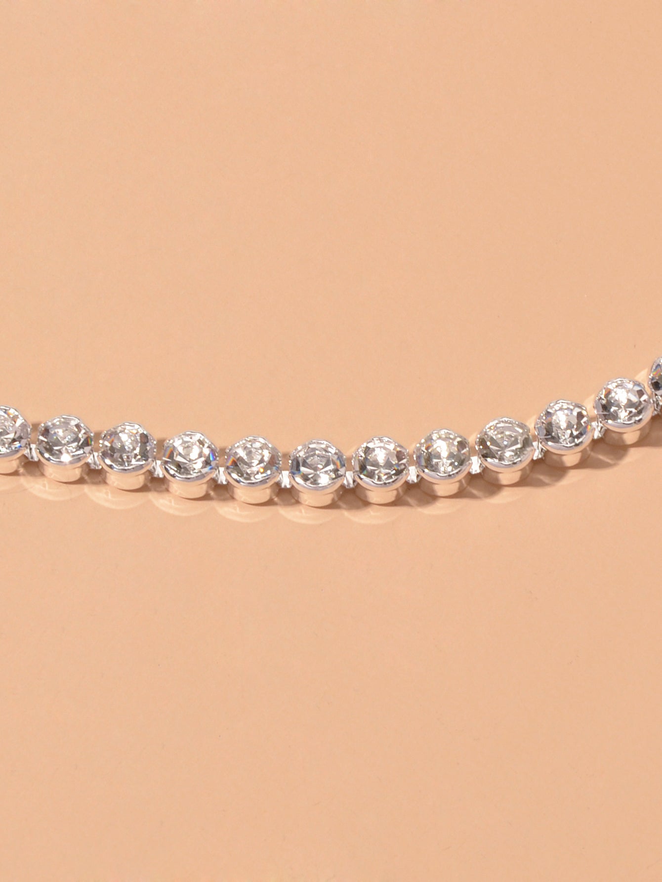 Luxury Full Rhinestone Tennis Bracelet Girl Bling Crystal Wedding Party Jewelry