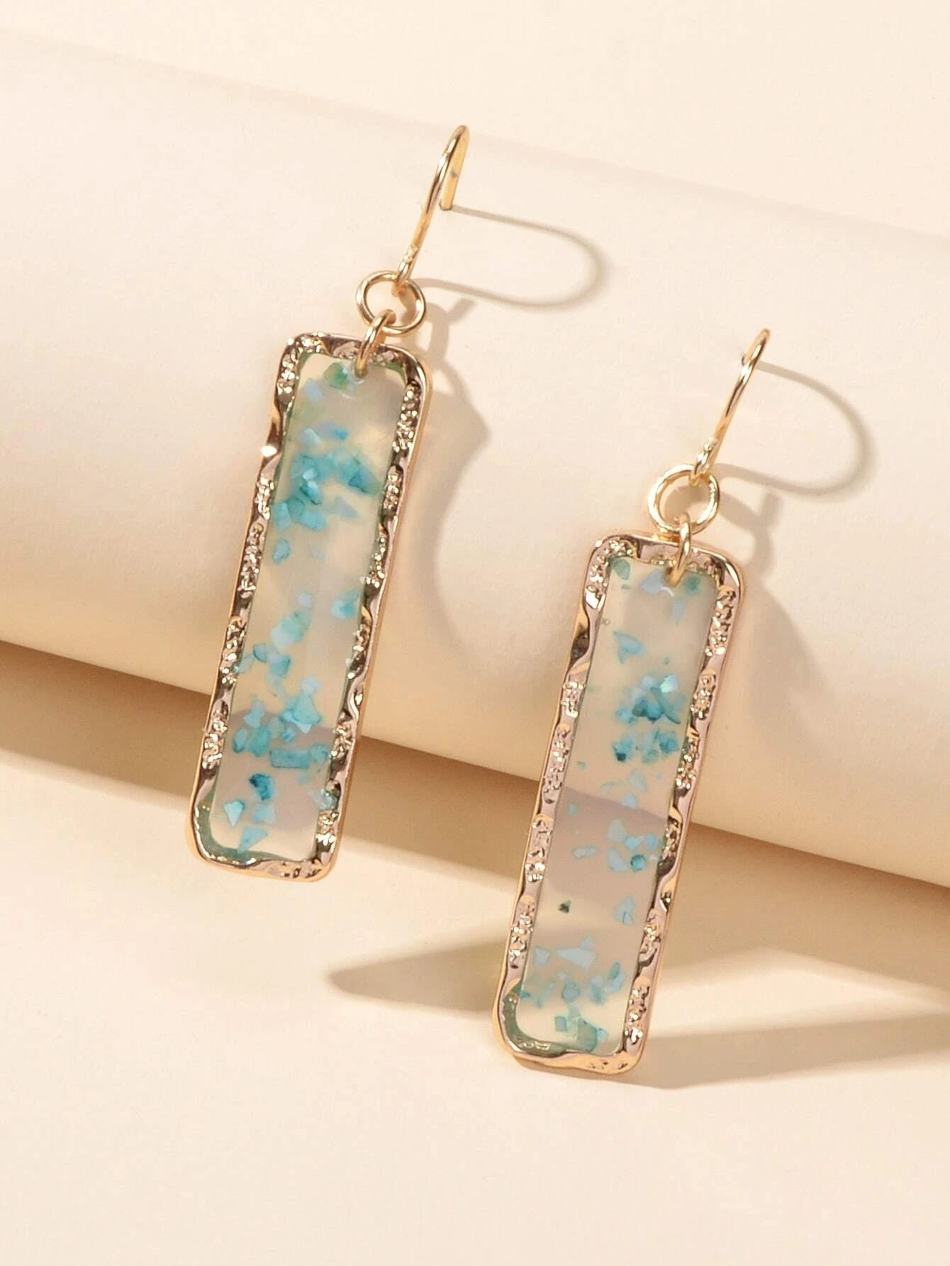 Feelontop Transparent Geometric Square Drop Dangle Earrings Stunning Jewellery