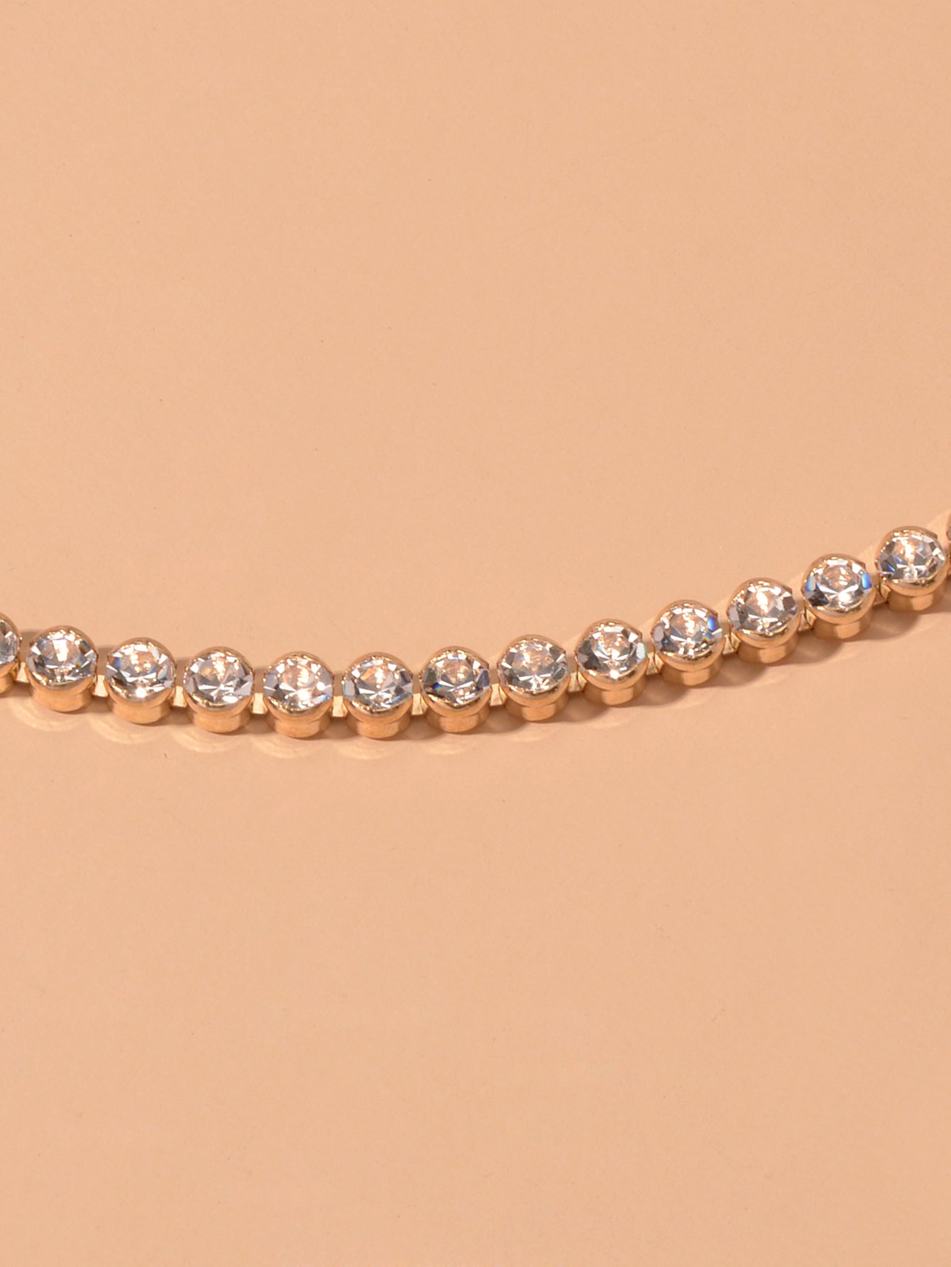 Luxury Full Rhinestone Tennis Bracelet Girl Bling Crystal Wedding Party Jewelry