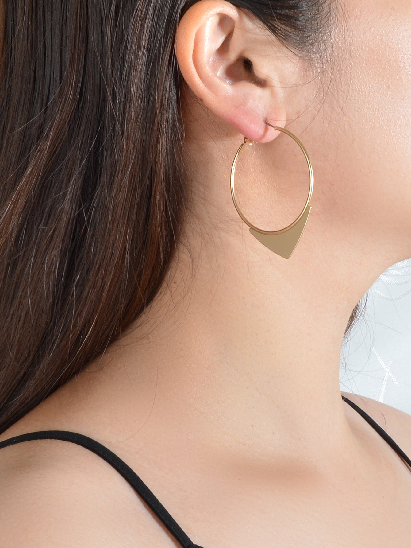 Punk Goth Hip Hop Style Triangle Circle Dangle Hoop Earrings Nice Collection