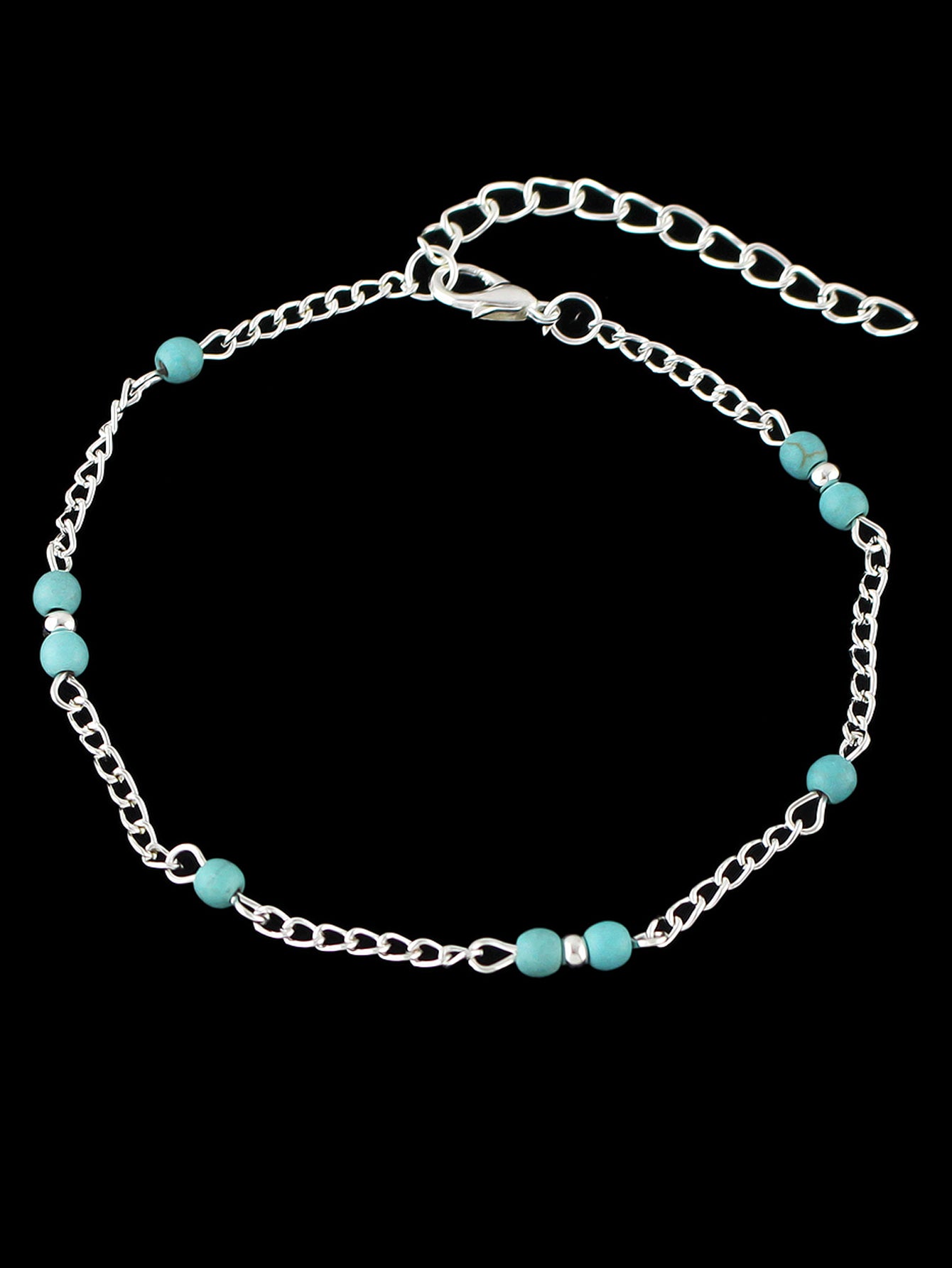 1 pc Barefoot Sandals Ankle Boho Chic Chain Turquoise Anklet Bracelets Jewellery
