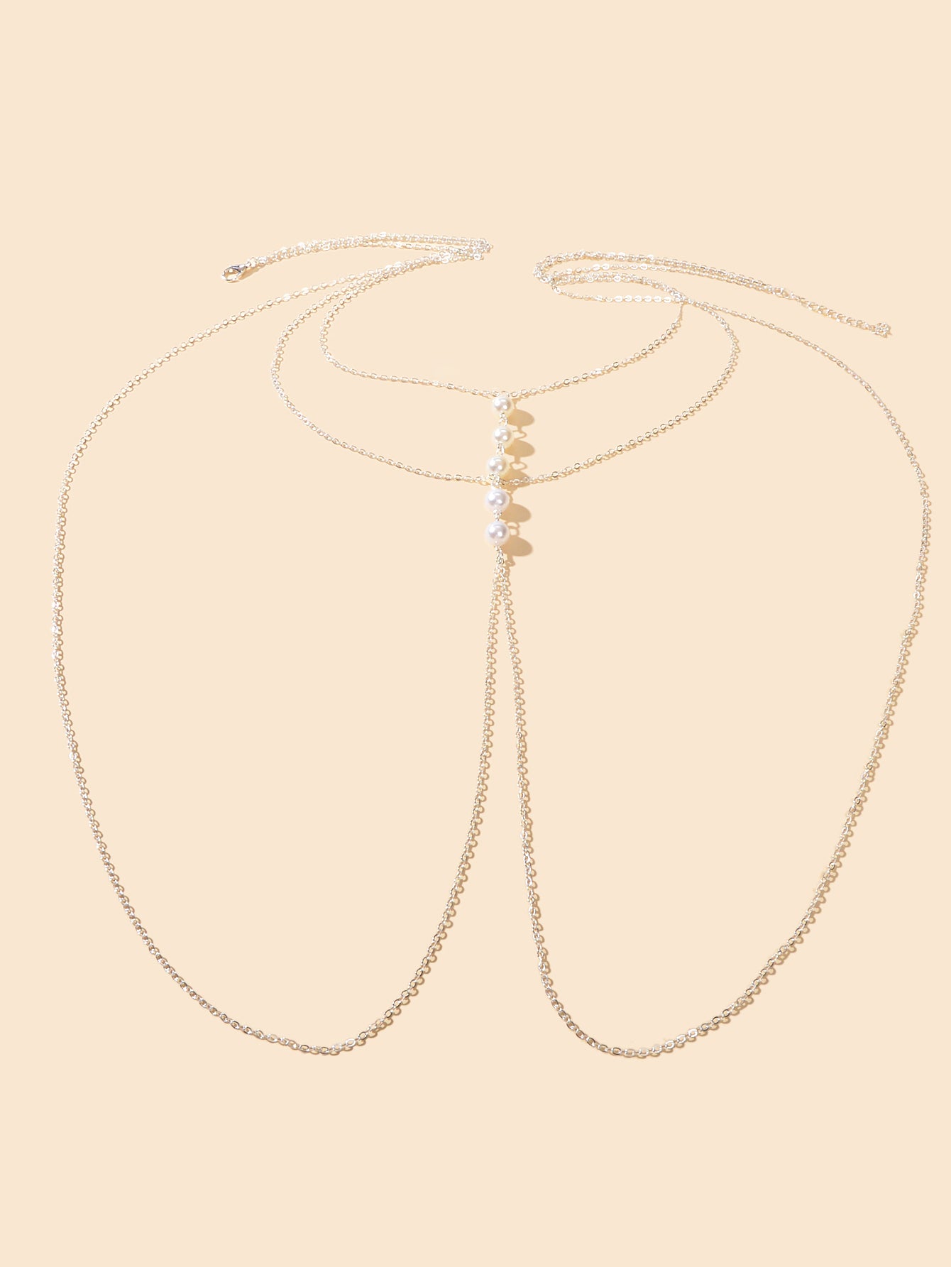 Gold Silver Body Chain with Layered Bra Chains Bikini Nightclub Body Jewellery