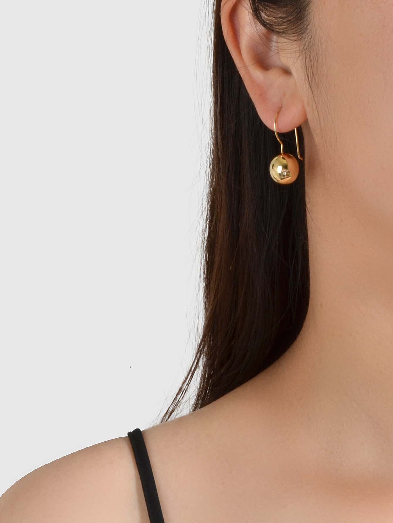 Women Accessories Gold Ball Drop Earrings Trendy Unique Party Decoration Gift