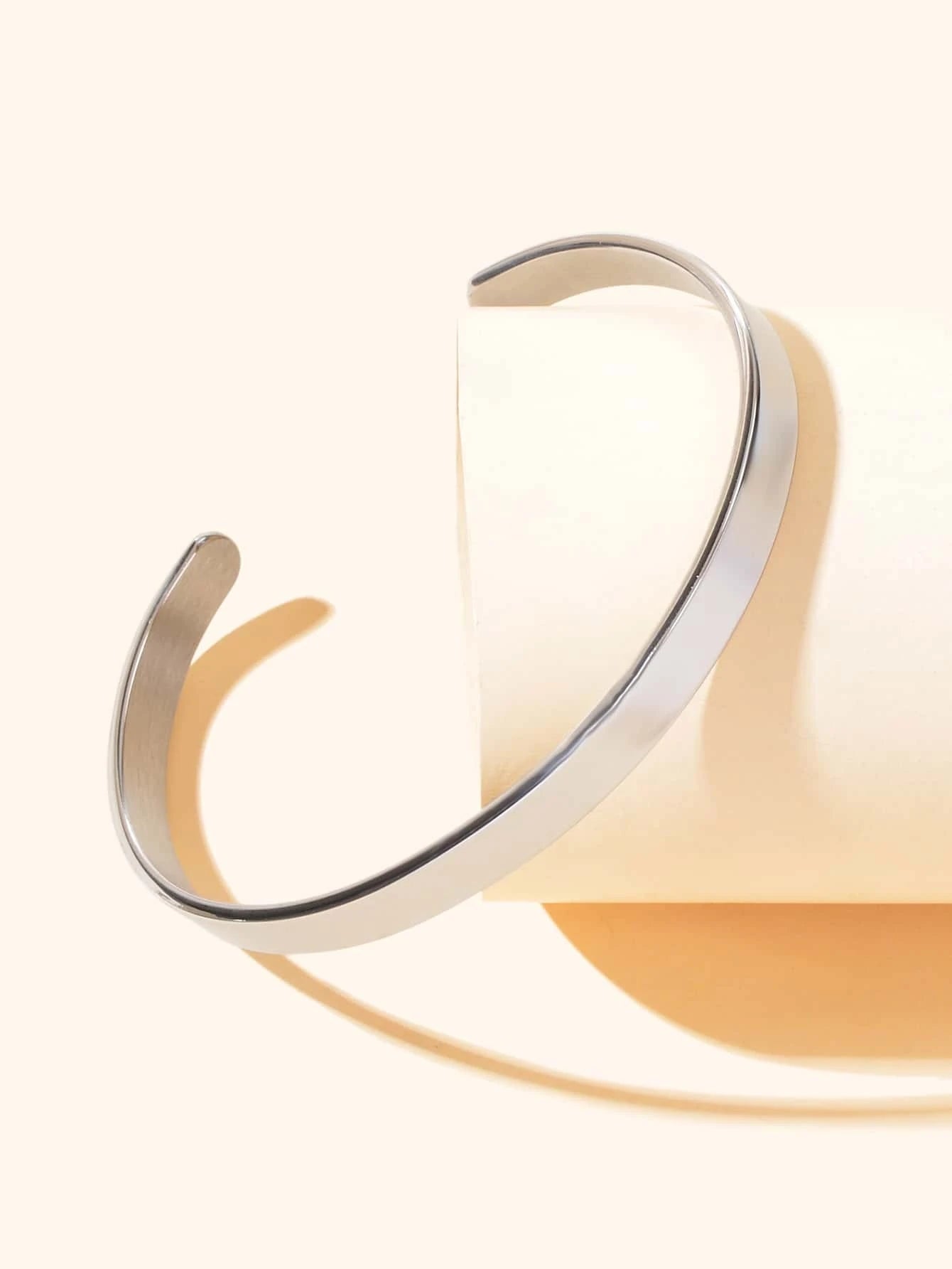 Textured Designer Jewelry Silver Open Cuff Bangle Bracelet Women Girl Collection